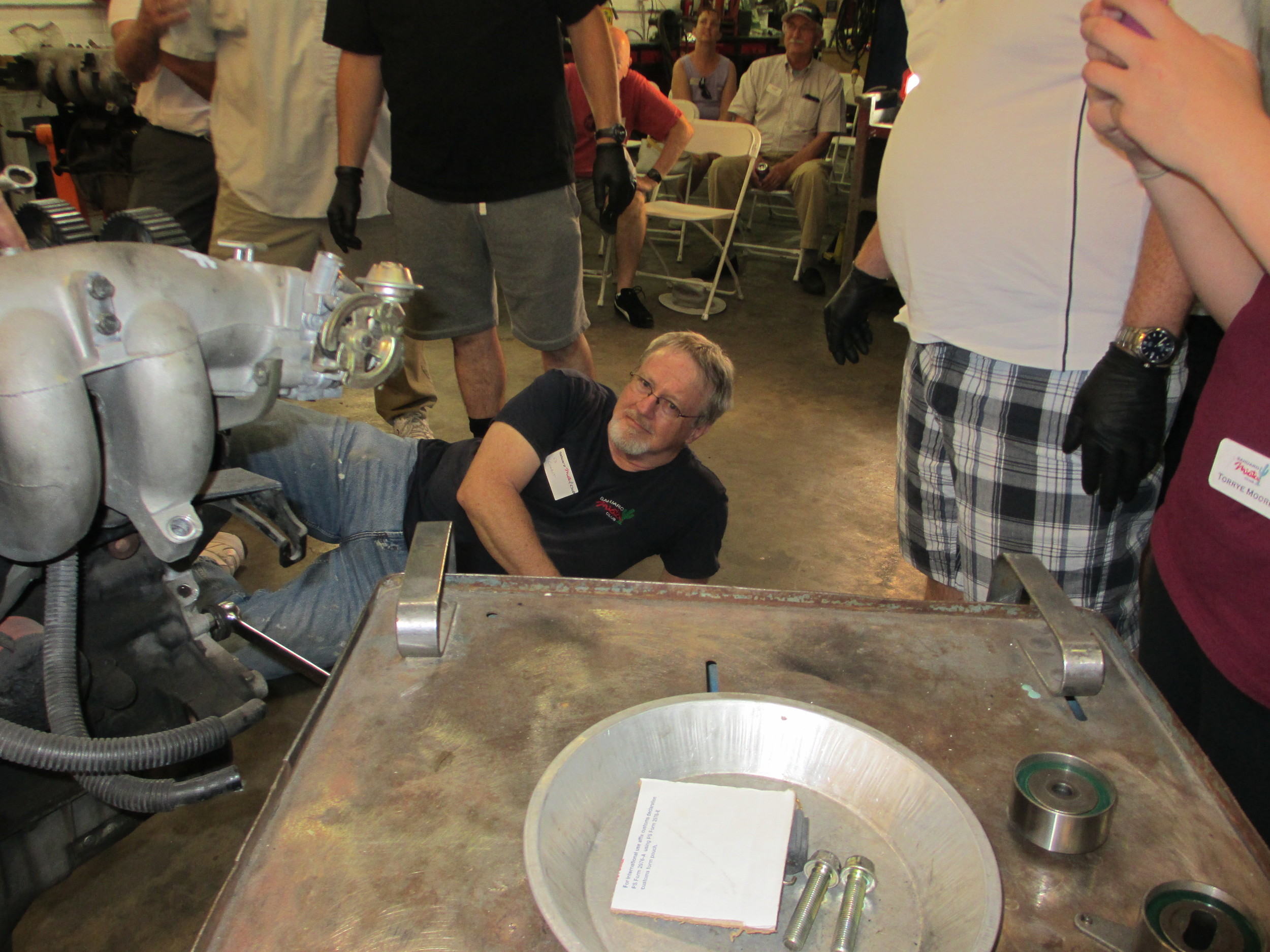 009 Mike demonstrating how to change a timing belt 3 3-28-15