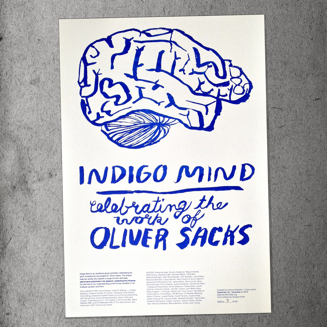 Indigo Mind: Celebrating the Work of Oliver Sacks, 2015