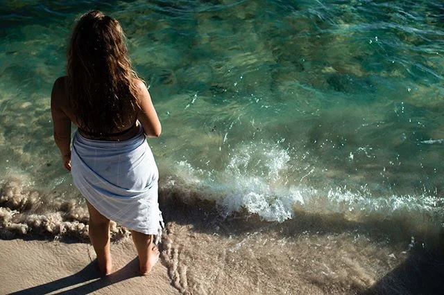 A tranquil scene moments before Nora stepped on an urchin.