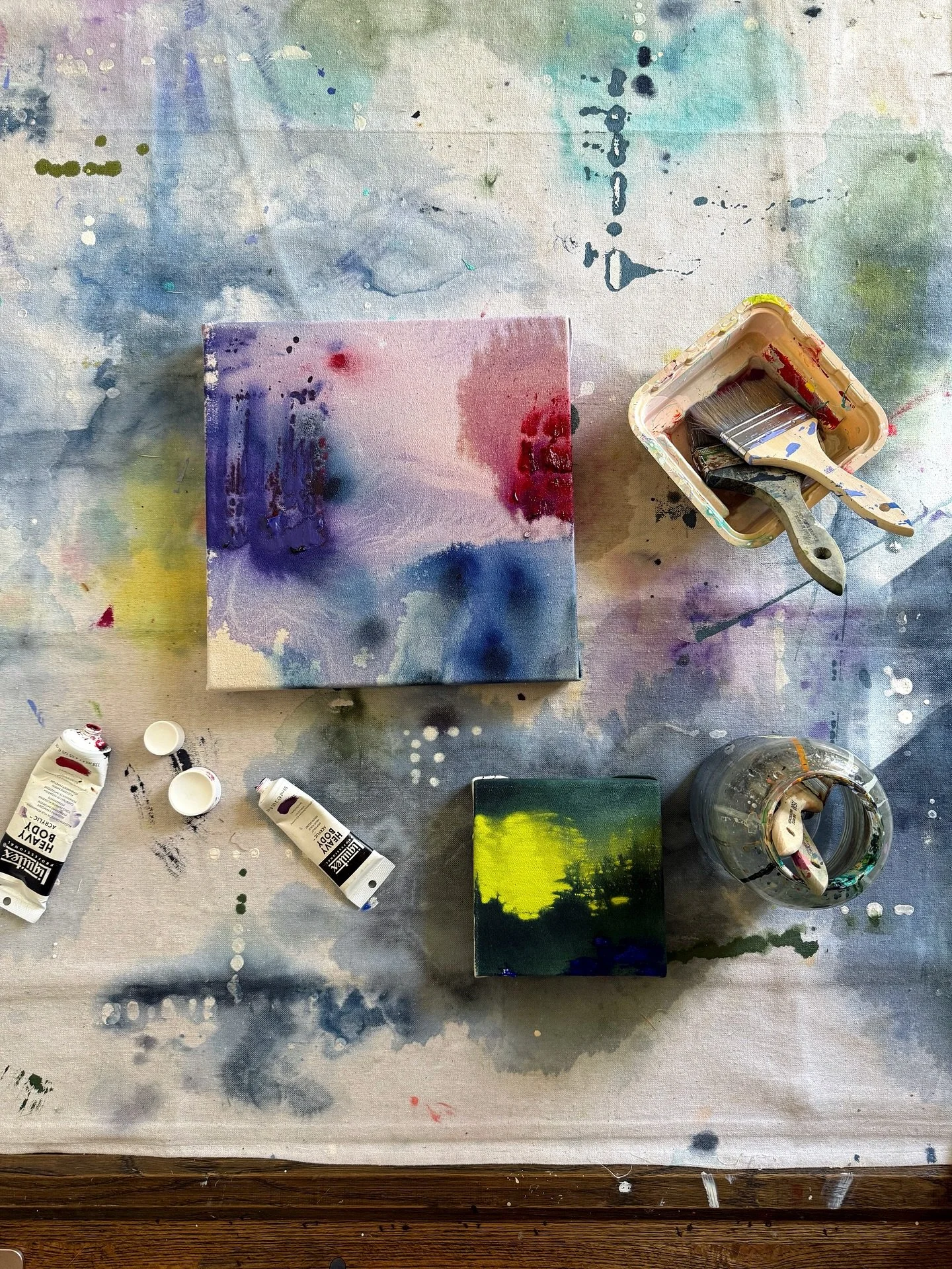 Looks like kind of a mess, but aiming for chaos &mdash;&gt; order with scraps of pieces from larger pieces that didn&rsquo;t work. // I was listening to an audiobook recently, jealous of the author&rsquo;s ability to string words together in such a w