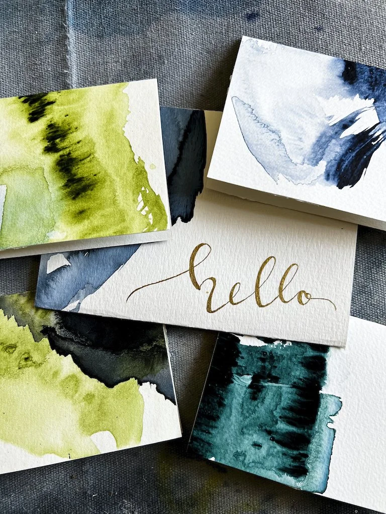 Handmade Small Stationery Set | with "hello"