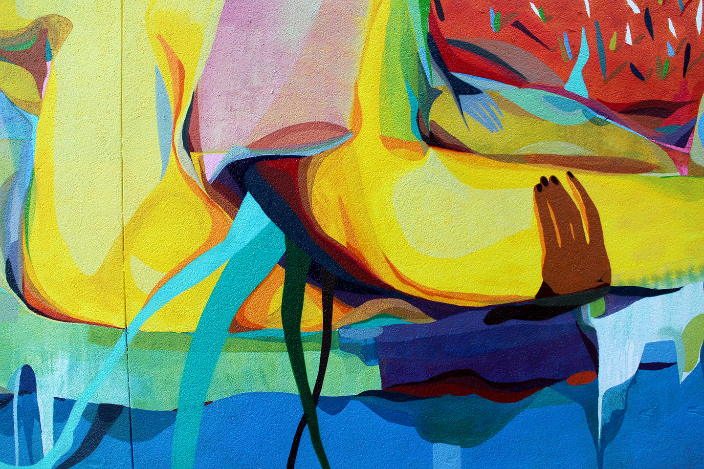 LERCH'S BLANK CANVAS, Trinity-Bellwoods Park, Toronto, ON, 2014 25x50', latex and spray paint