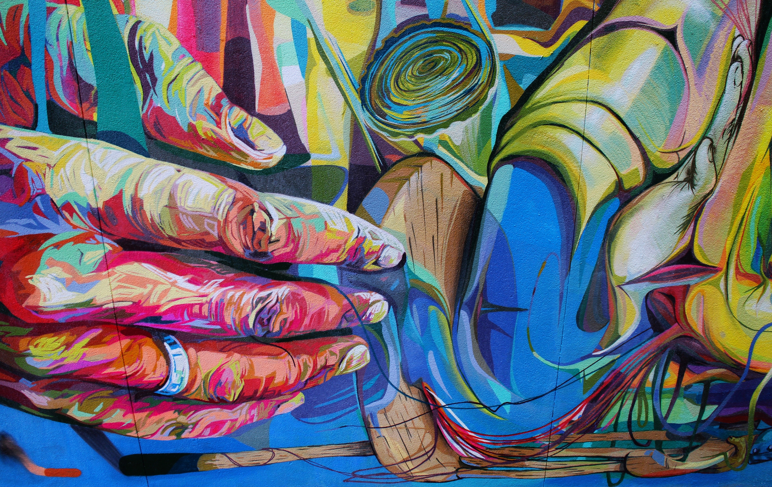   LERCH'S BLANK CANVAS,&nbsp; Trinity-Bellwoods Park, Toronto, ON, 2014  25x50', latex and spray paint 