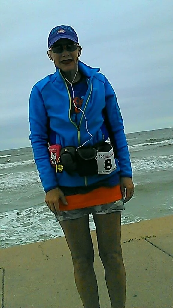 Kimberley Sergeant supported 1 Day for the KIA by completing her own ultra marathon! "I ran in Galveston Texas. The picture is on the seawall with the gulf of Mexico in the background. I completed 50 miles."