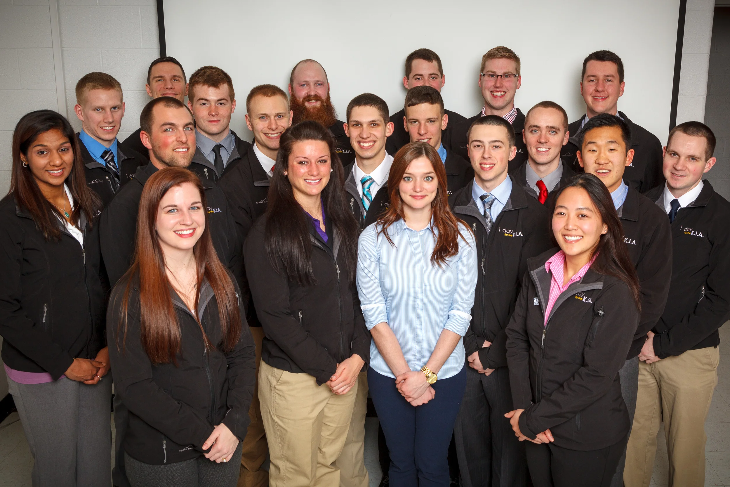 The 2013-2014 1DK Team with the first Living Legacy Scholarship recipient, Quinton Thomas.