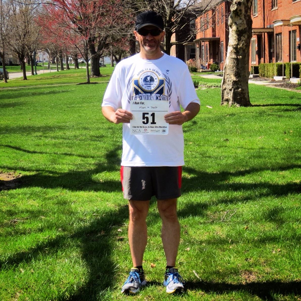 Darrell McGrath, from our very own Columbus, OH, contributing an amazing 27.2 miles!! -- "For Mom & Dad!"
