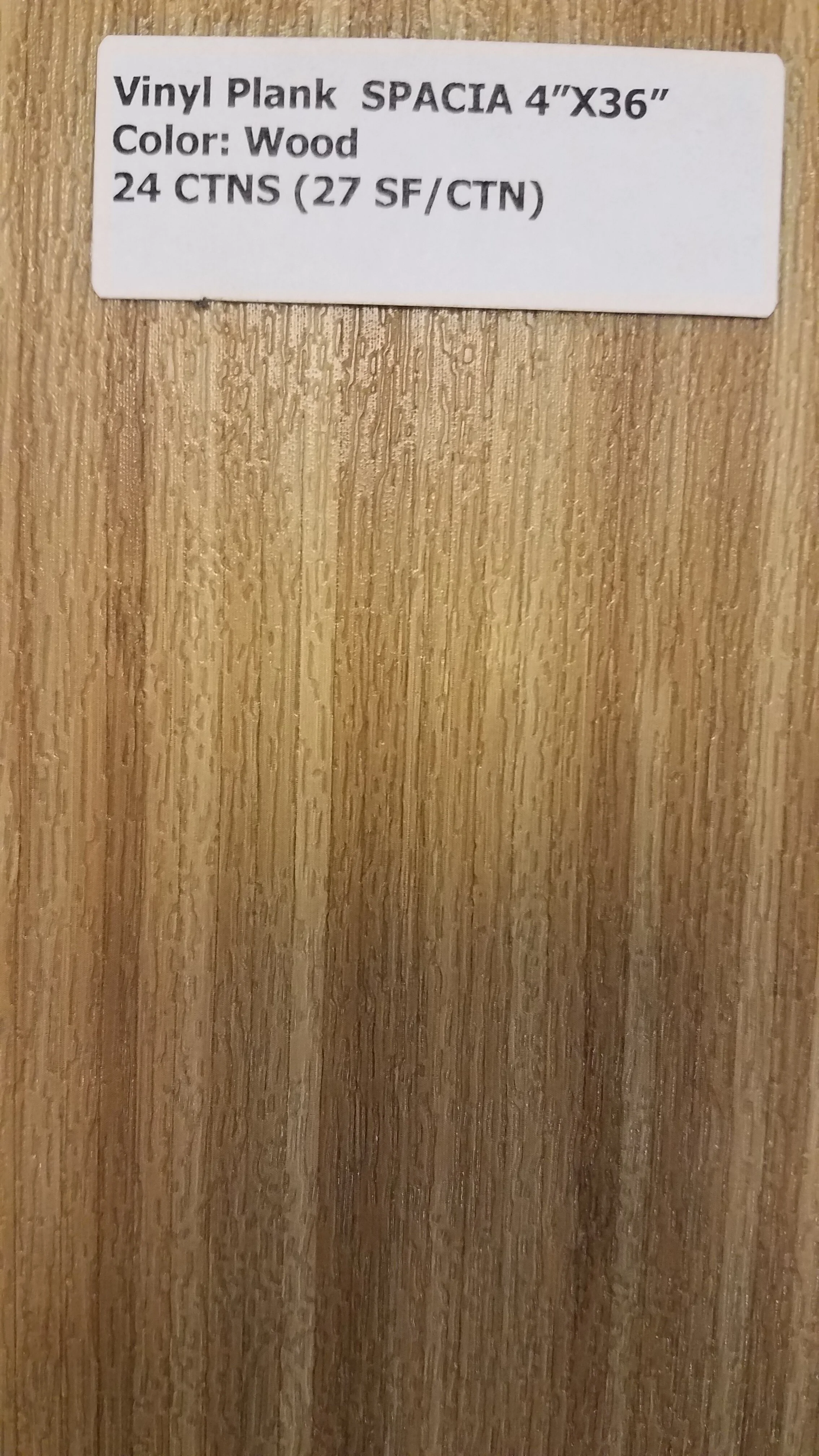 Vinyl Plank-SPACIA Color: Wood
