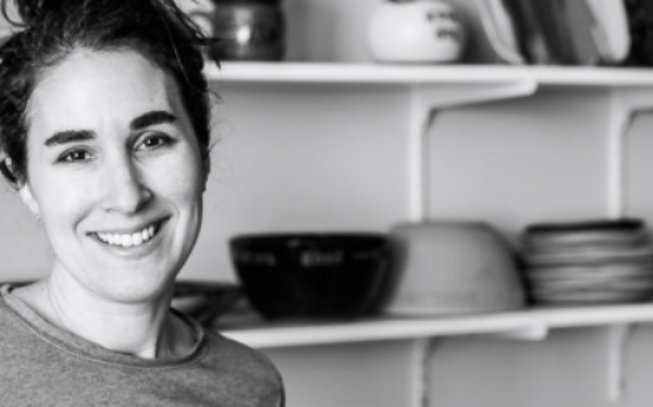 Louise Bilodeau is owner and one woman operator of Lulu Ceramics.