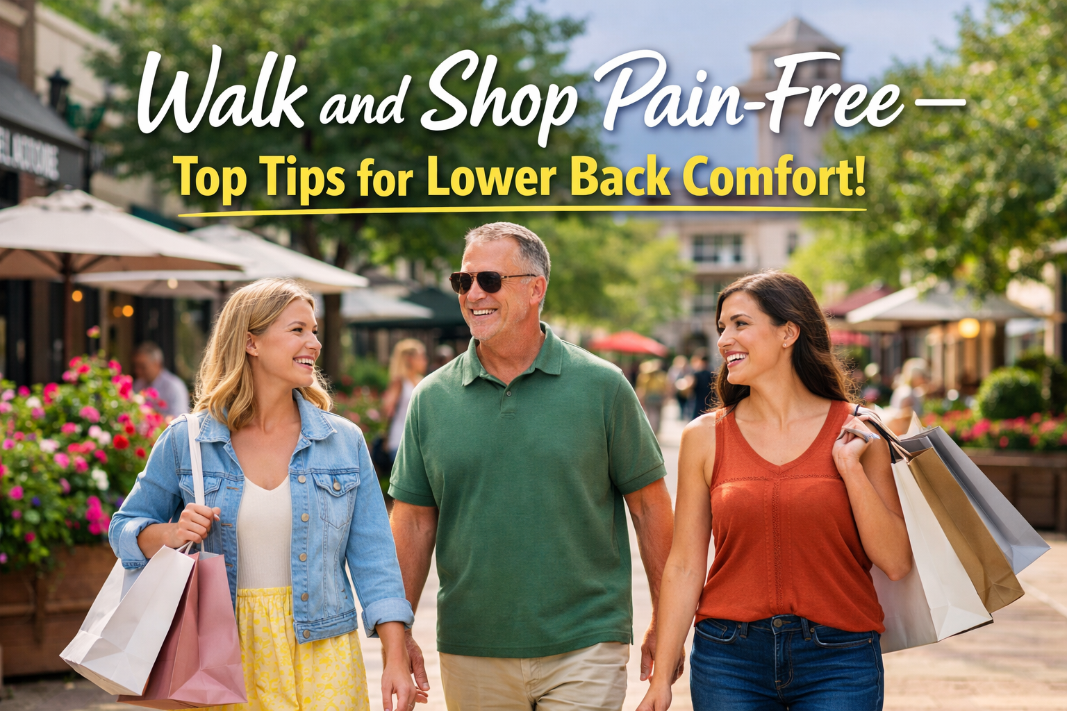 Keep Your Back Happy on Your Next Birkdale Village Shopping Day!