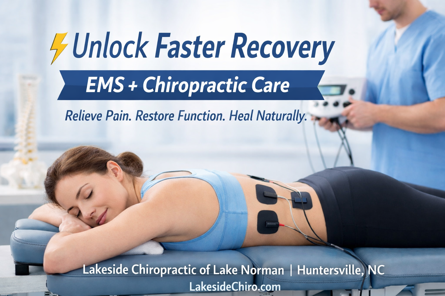 Unlocking Recovery and Pain Relief: How EMS Works with Chiropractic Care