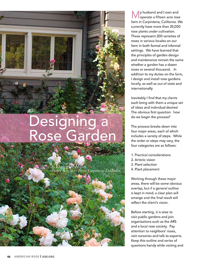 American Rose: "Designing a Rose Garden"