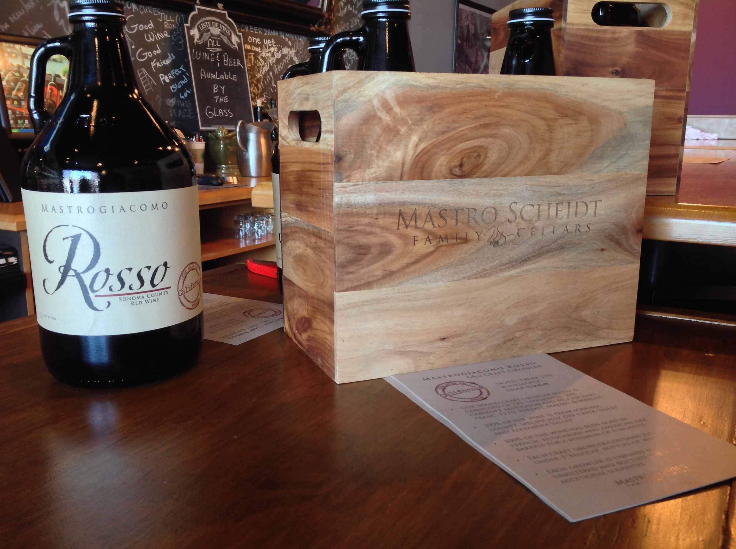 Craft Growler Custom Acacia Boxes