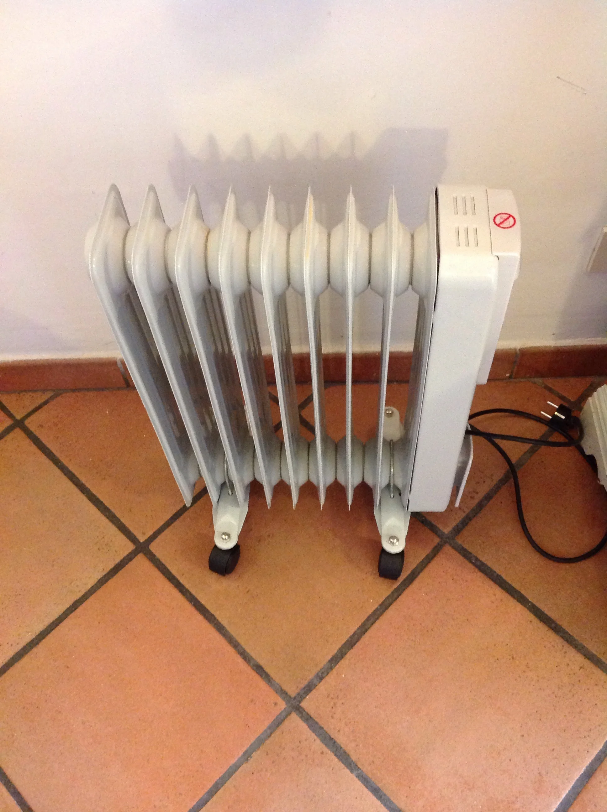 This will totally heat up my apartment. Not! But it will dry my socks.