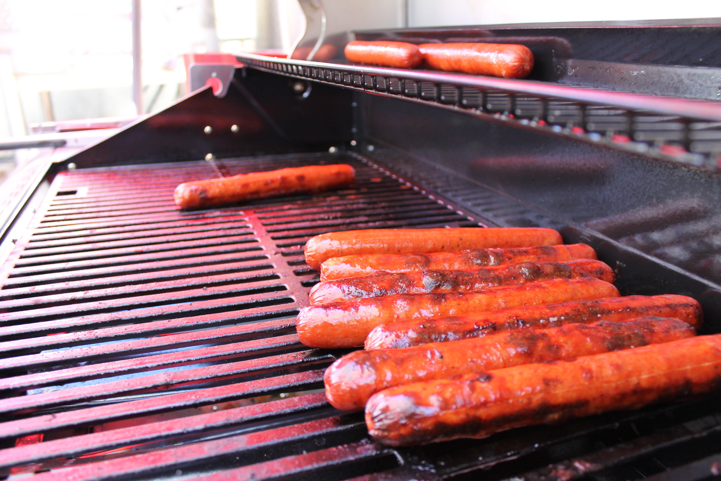 Hot dogs on the crushpad