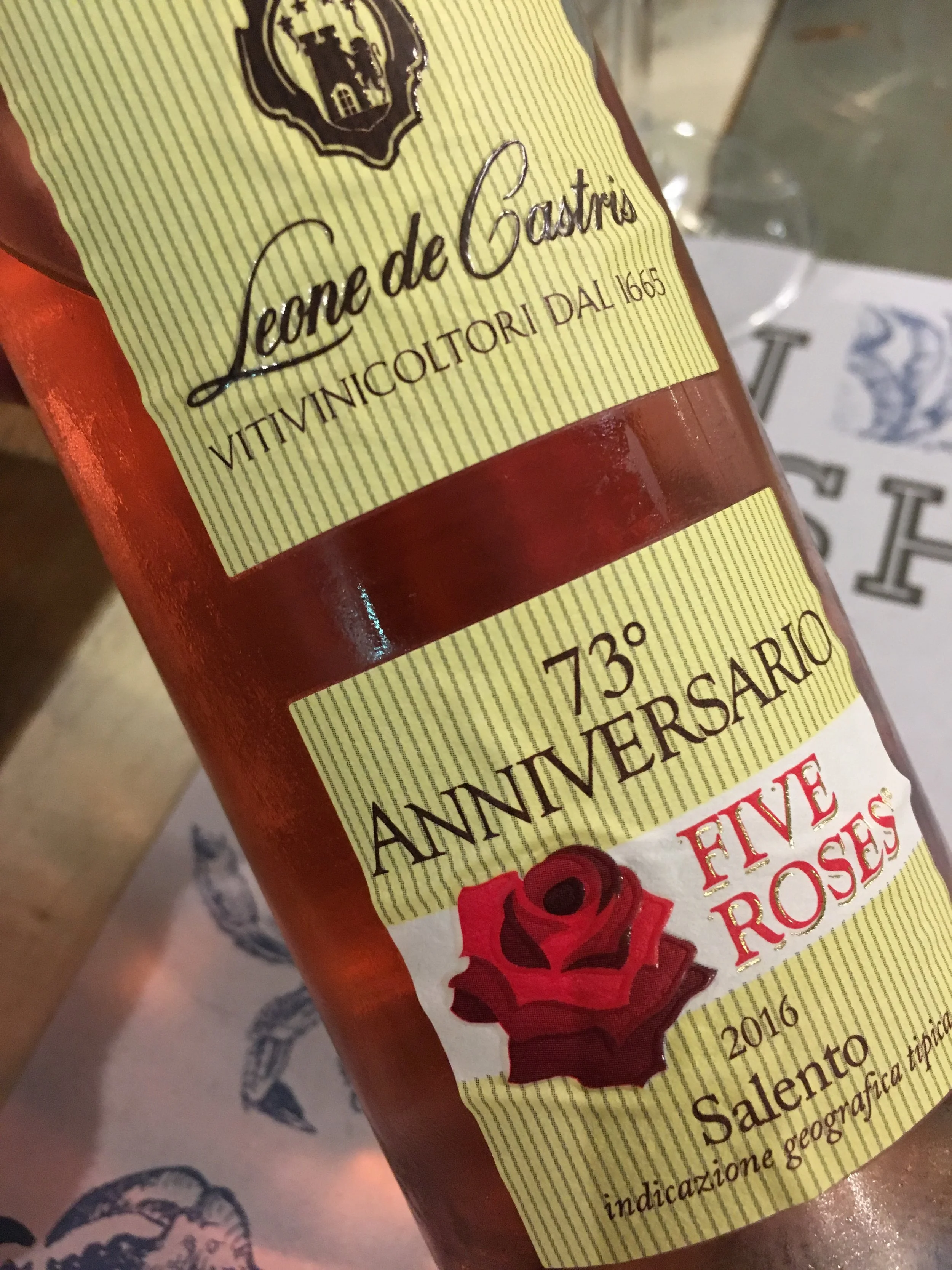 Leone de Castris 73 anniversary Five Roses 2016 Rosato