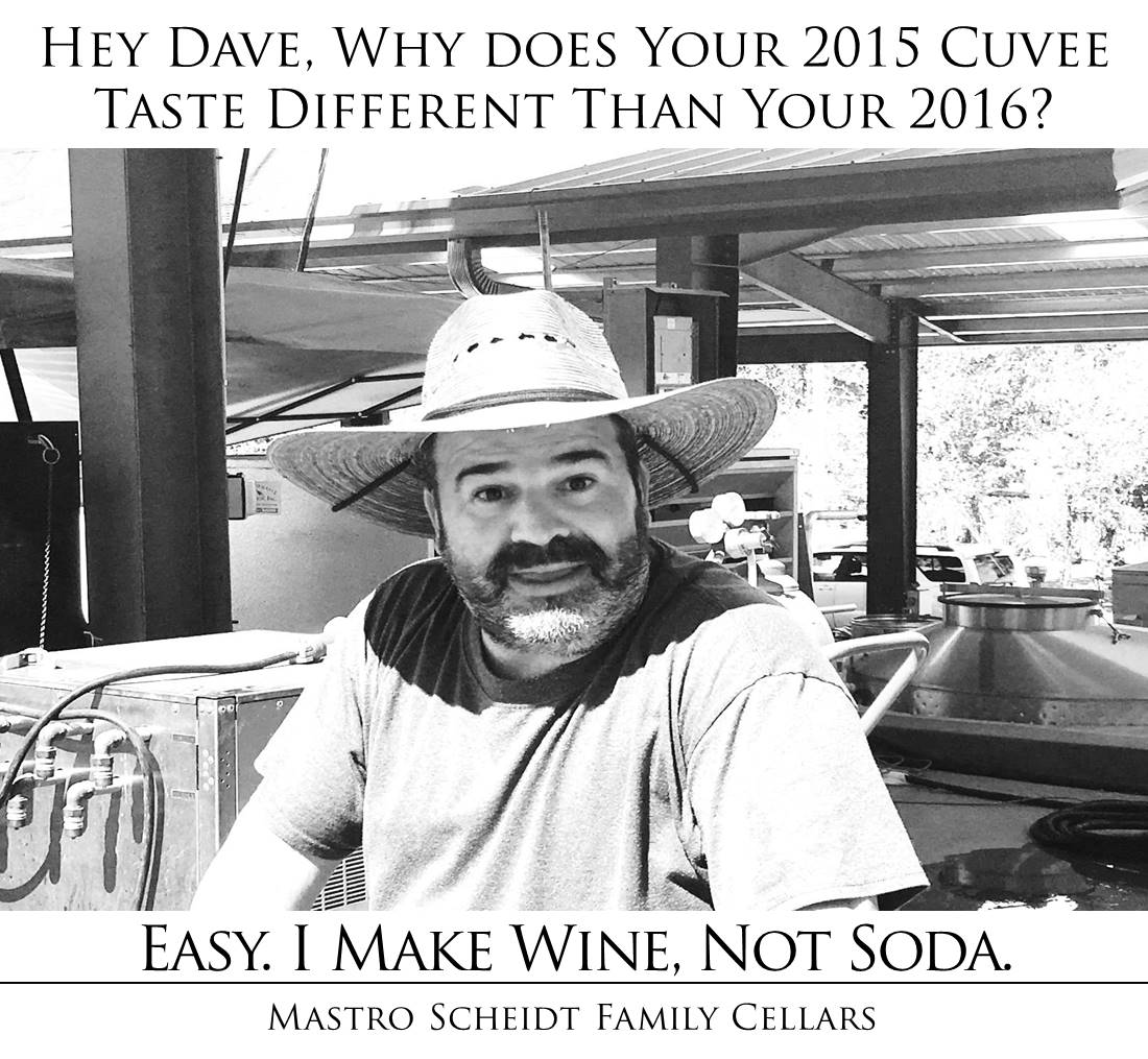 I make wine, not soda