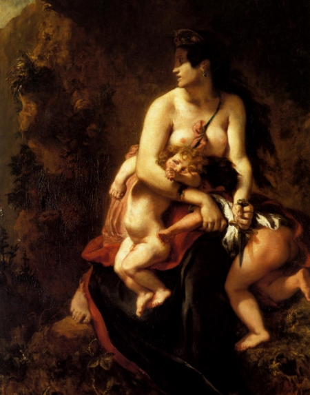  Eugene Delacroix, Medee Furieuse, 1838