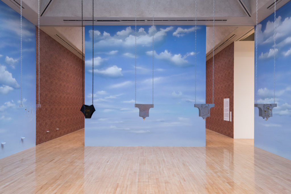 Installation view of Anthea Hamilton’s exhibition at the Turner Prize 2016. Courtesy Joe Humphrys ©Tate Photography.