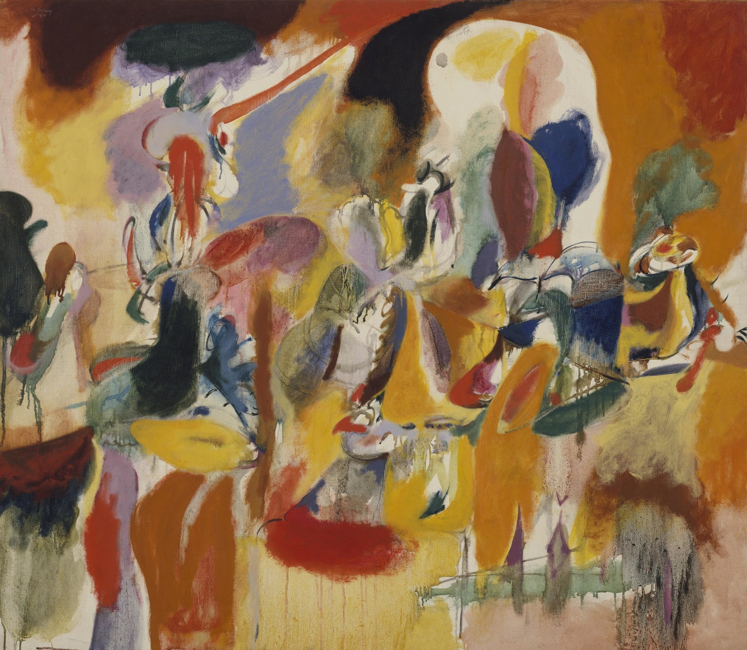 Key 305, Arshile Gorky, Water of the Flowery Mill , 1944, Oil on canvas, 107.3 x 123.8 cm. The Metropolitan Museum of Art, New York