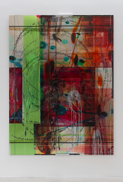 "GCC 2016-Jason Matthew Lee-001" Untitled, 2016, painting on dibon, 204 x 153 cm © Aurélien Mole. Courtesy Crèvecoeur, Paris