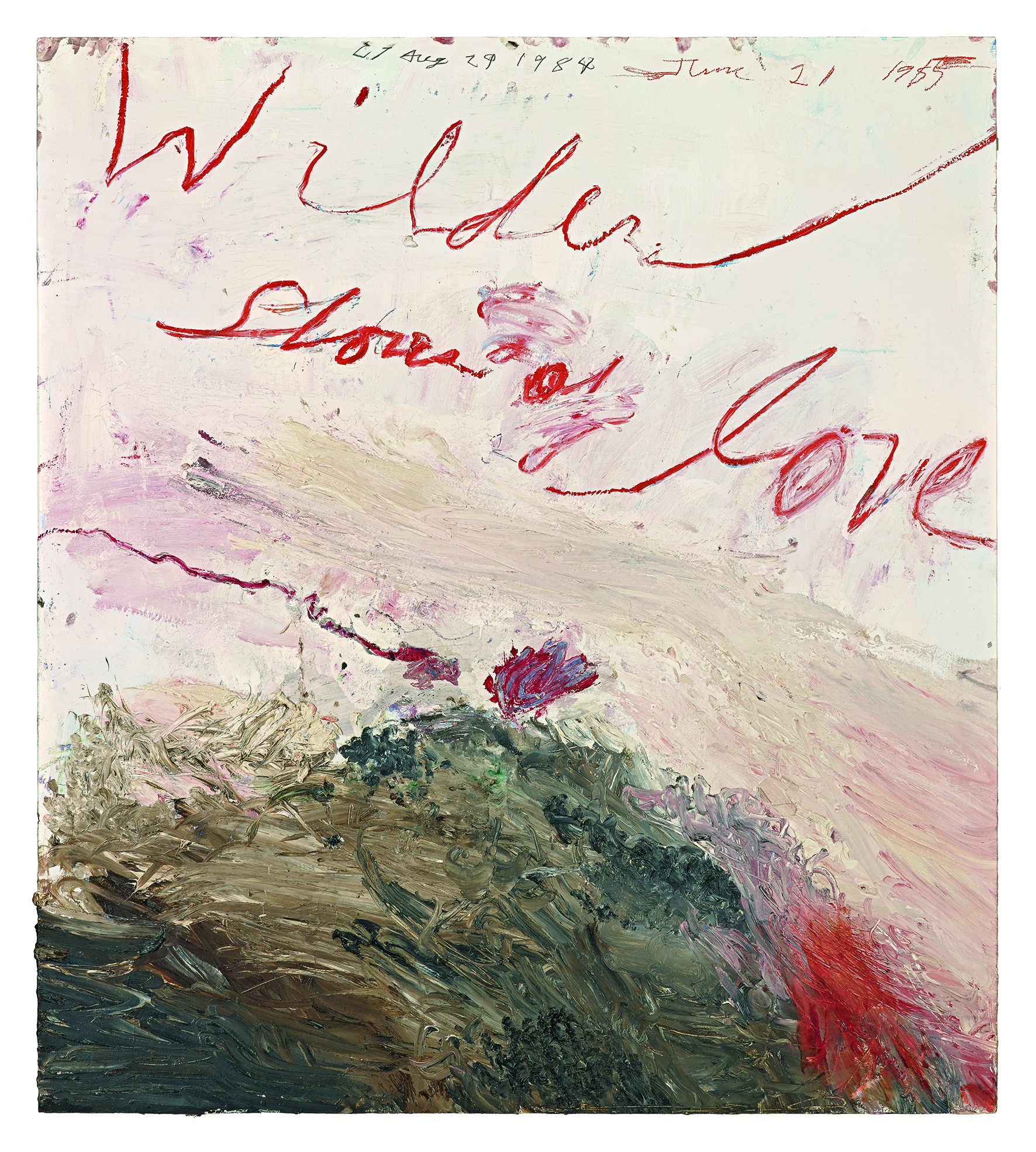 Wilder Shores of Love , 1985 Photograph: © Cy Twombly Foundation