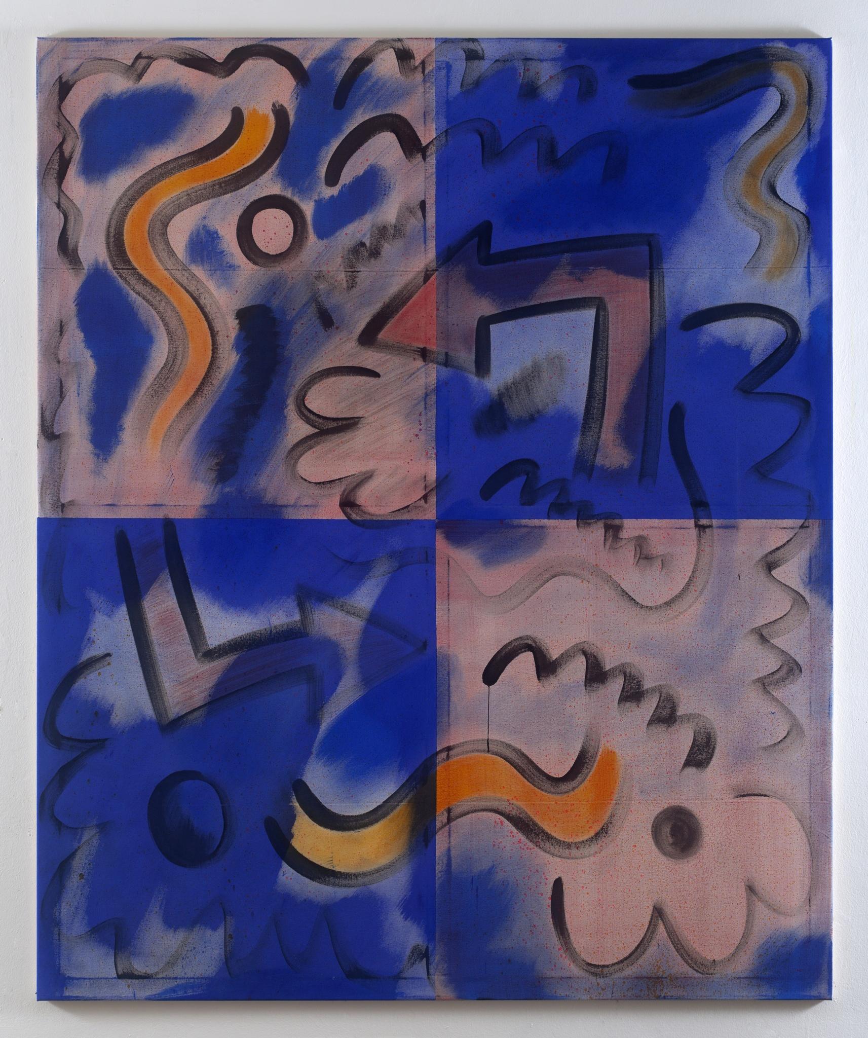 David Krňanský , BHG 4, 2017, acrylic on canvas, 180 x 145 cm, 70 7/8 x 57 1/8 in. Taken by Nicky Sims.