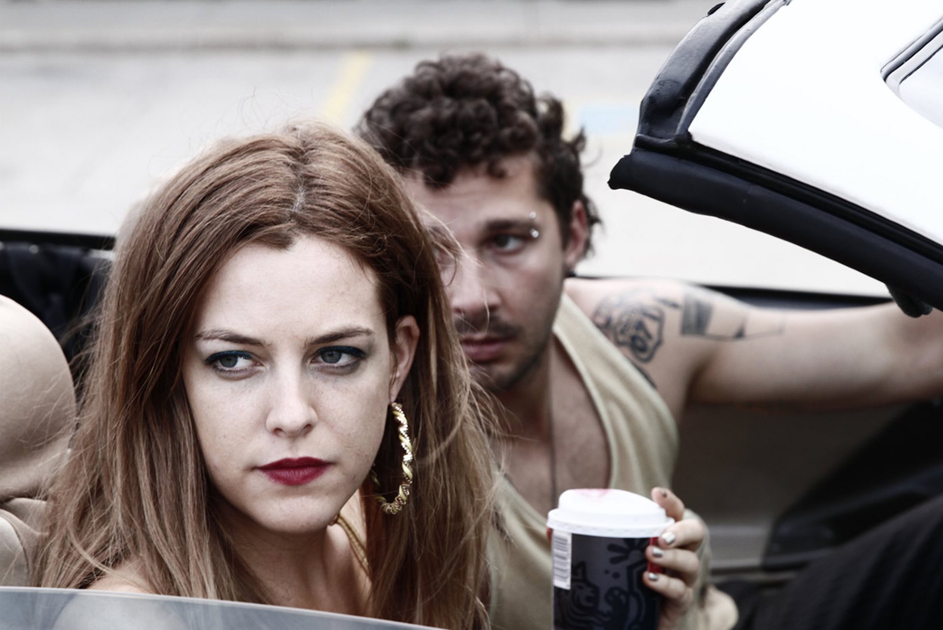 Shia Labeouf and Riley Keough in American Honey 