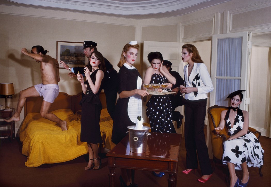 Guy Bourdin, Paris Vogue 1979,, Chloé spring-summer 1979 collection ©The Guy Bourdin Estate, 2017 / Courtesy A + C