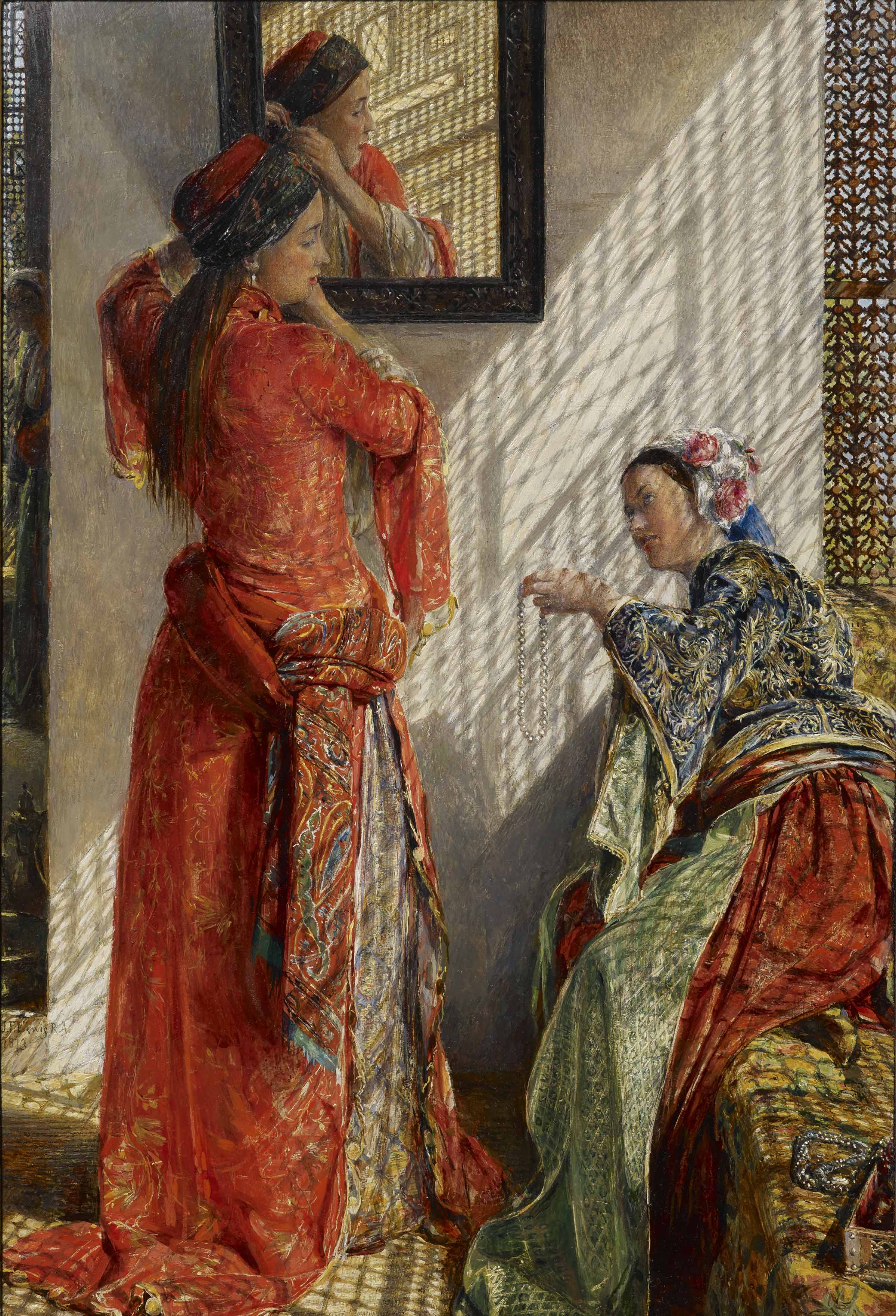 John Frederick Lewis, Indoor Gossip, Cairo (1873), courtesy of The Whitworth