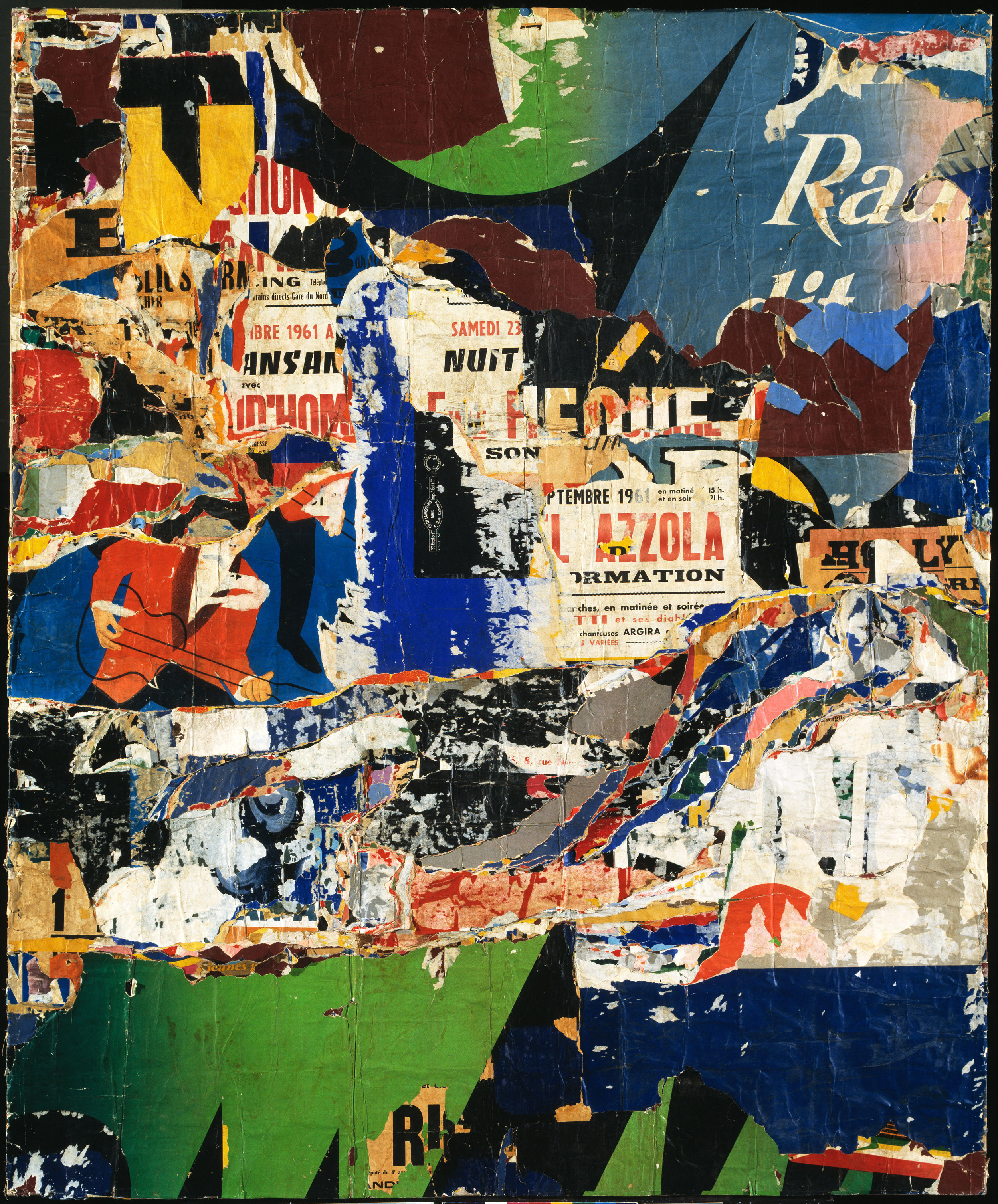 Jacques Mahé de la Villeglé, Jazzmen (1961) Tate, Presented by the Friends of the Tate Gallery 2000 (T07619)