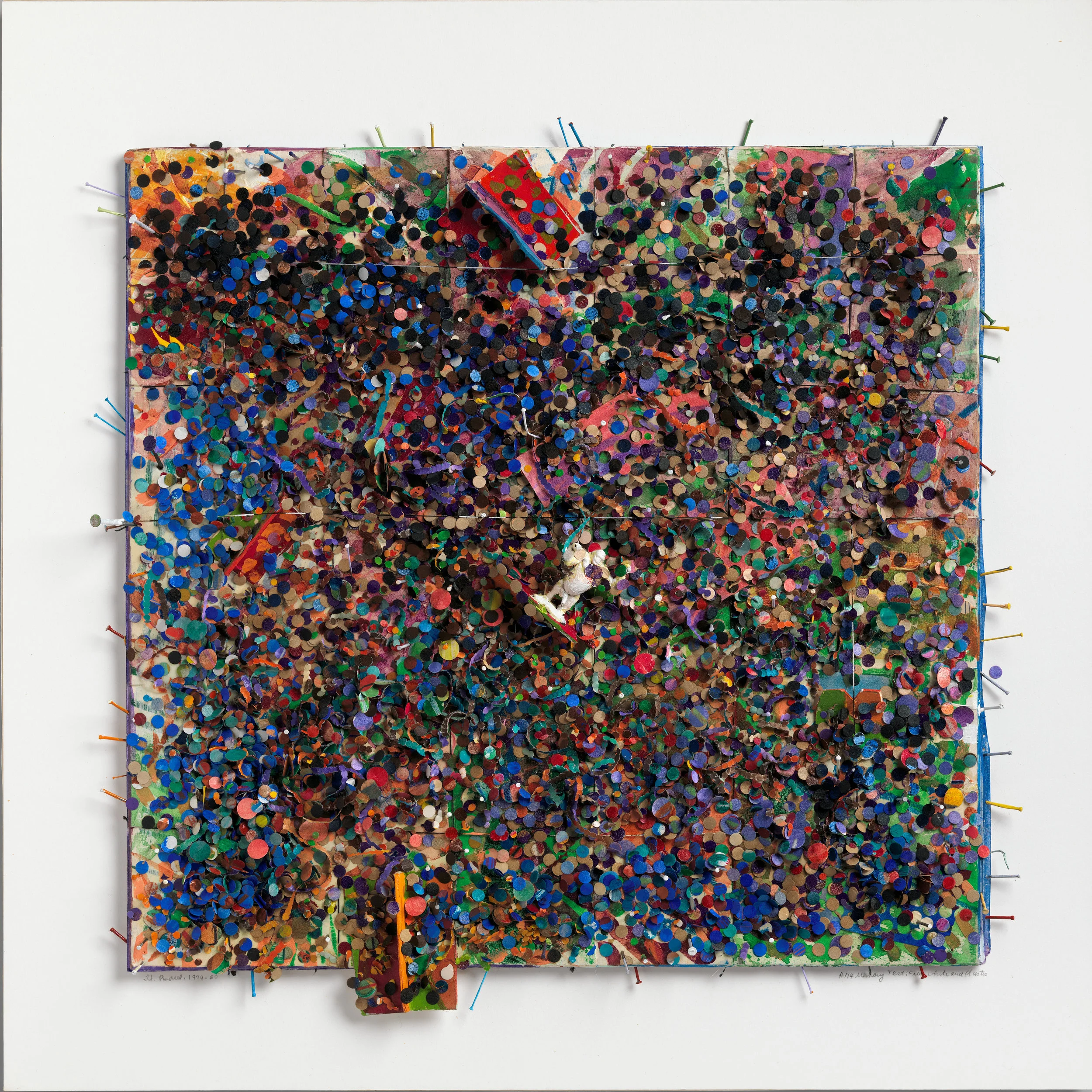 Howardena Pindell, Memory Test: Free, White & Plastic (#114), (1979–80) © Howardena Pindell Courtesy The Metropolitan Museum of Art, photo by Hyla Skopitz