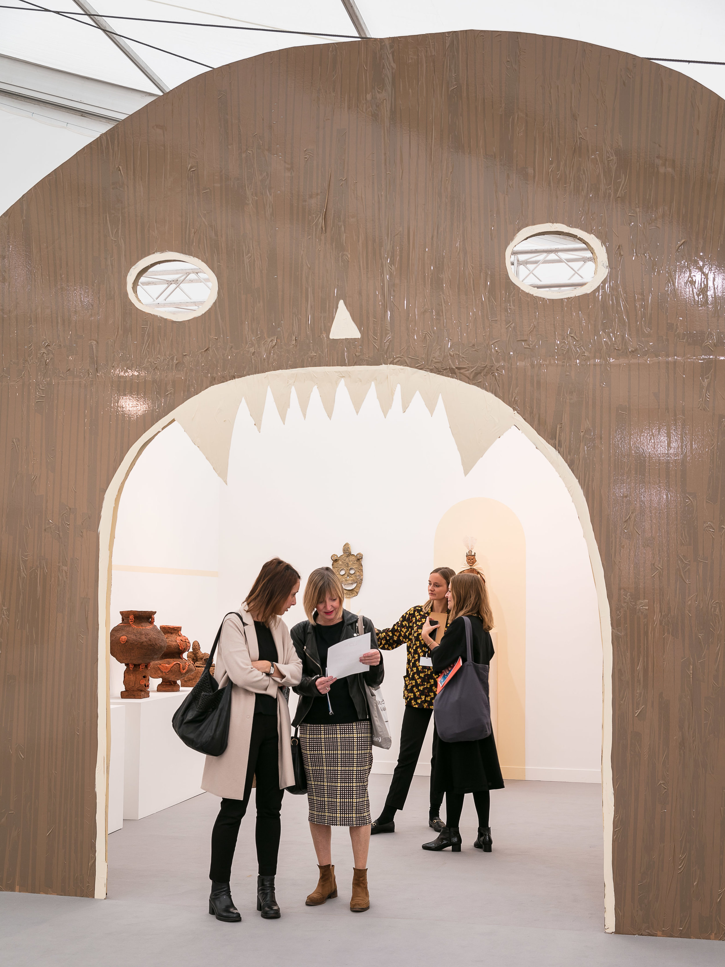 Emalin gallery, part of the Focus Section at Frieze. Photo courtesy of Mark Blower/Frieze.