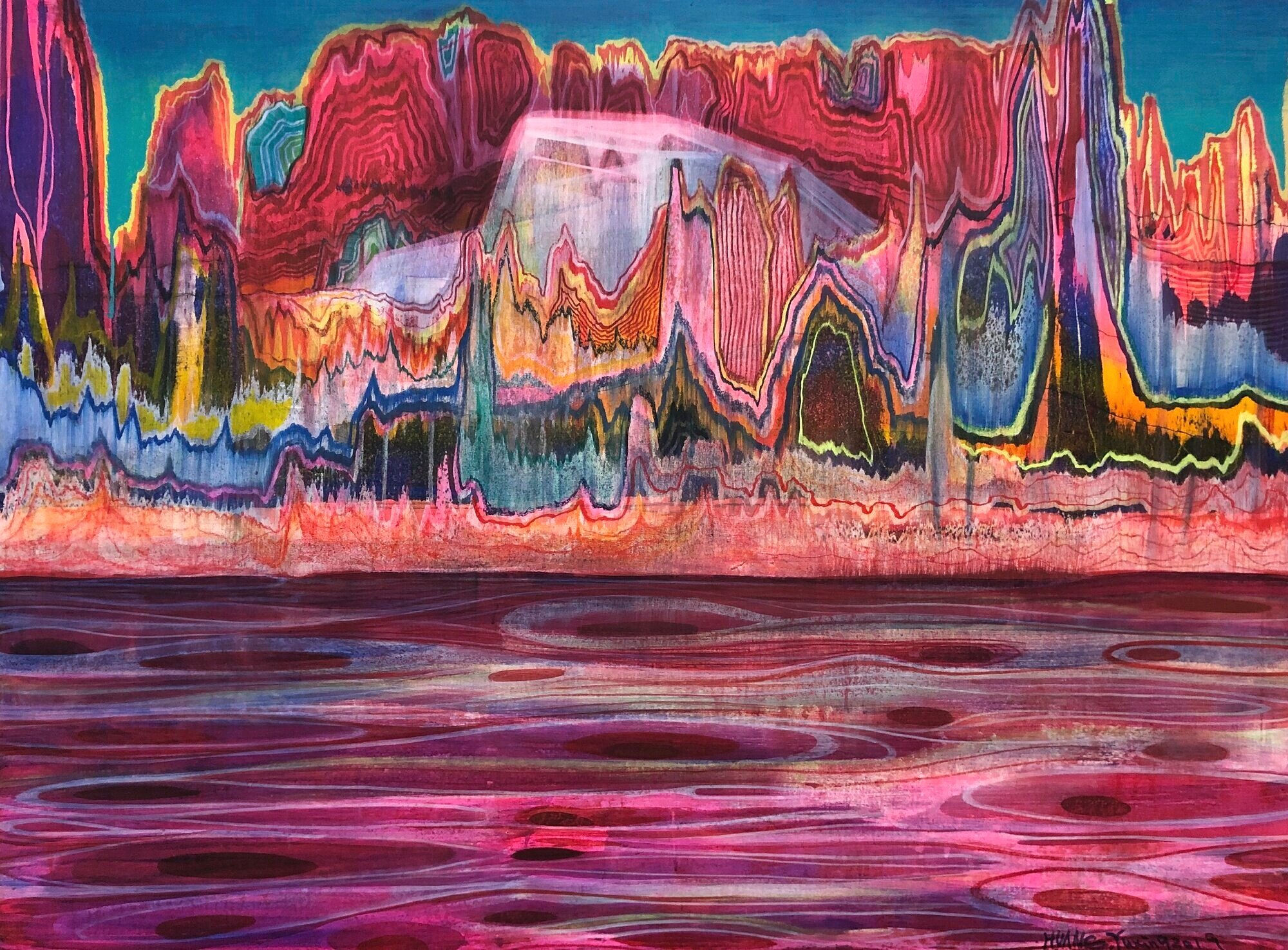 Huang Yuxing White Building in the Forest 2019, courtesy of König Galerie, London.