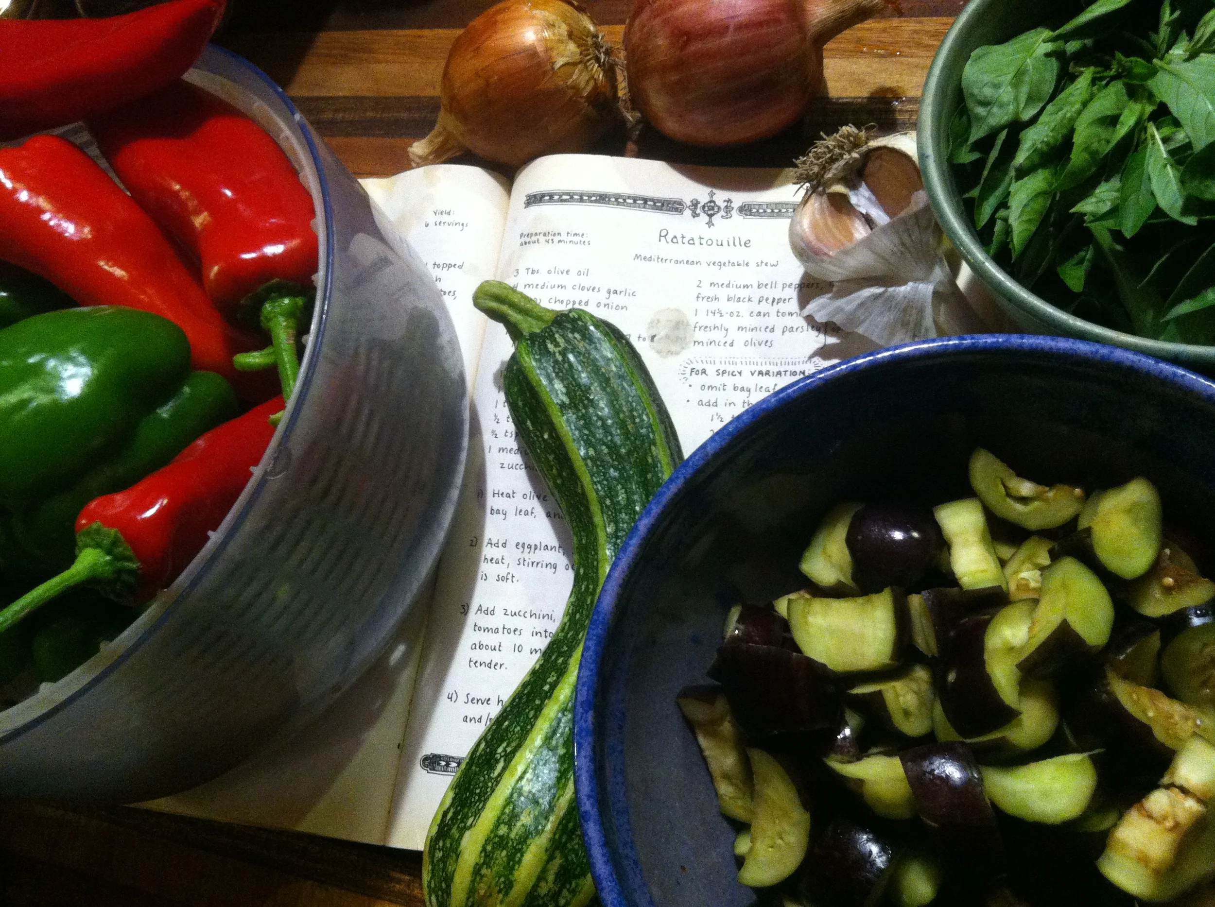 I use the recipe from Moosewood cookbook, choosing the spicy version!