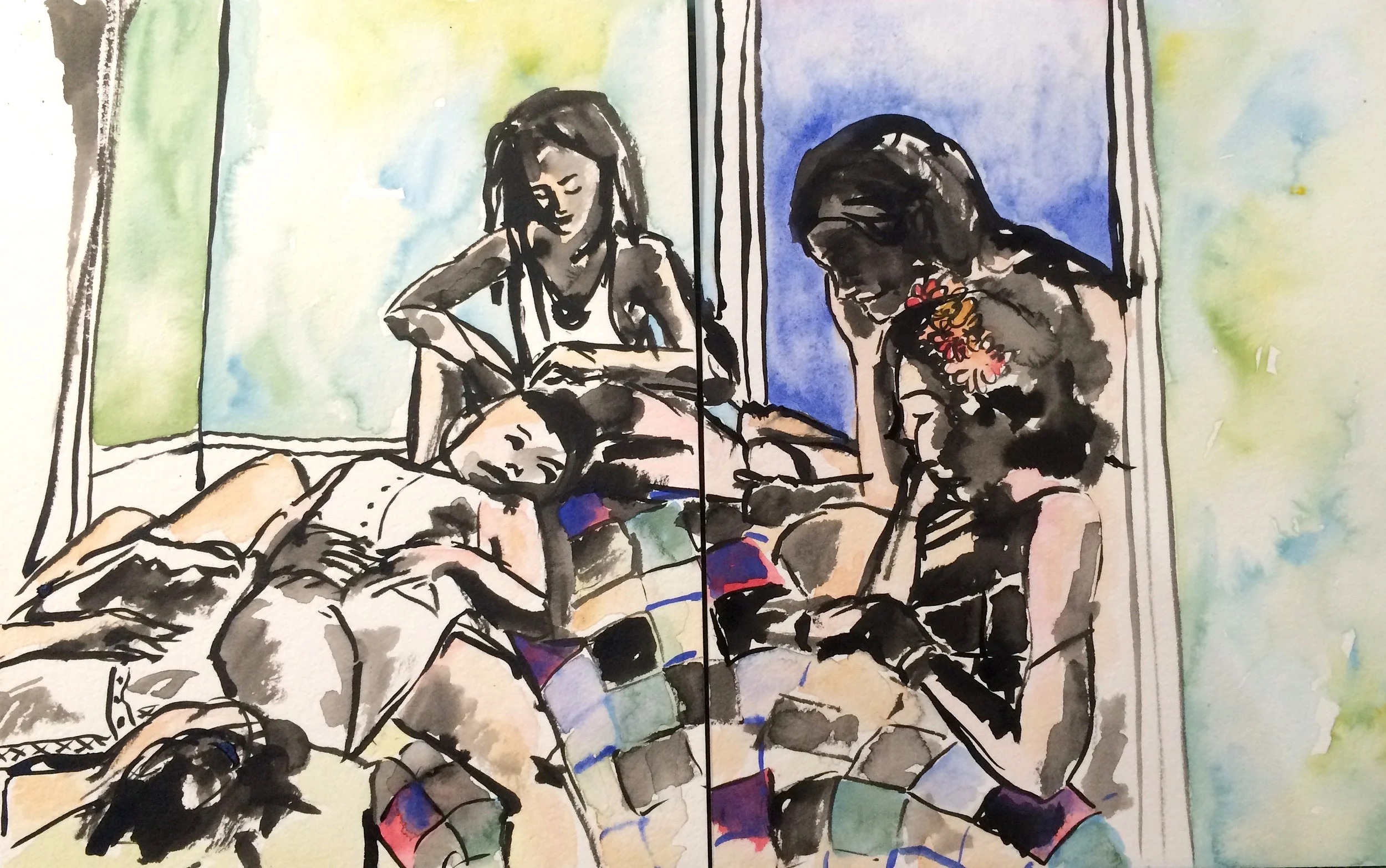 Providence Dusk (diptych) (2016)