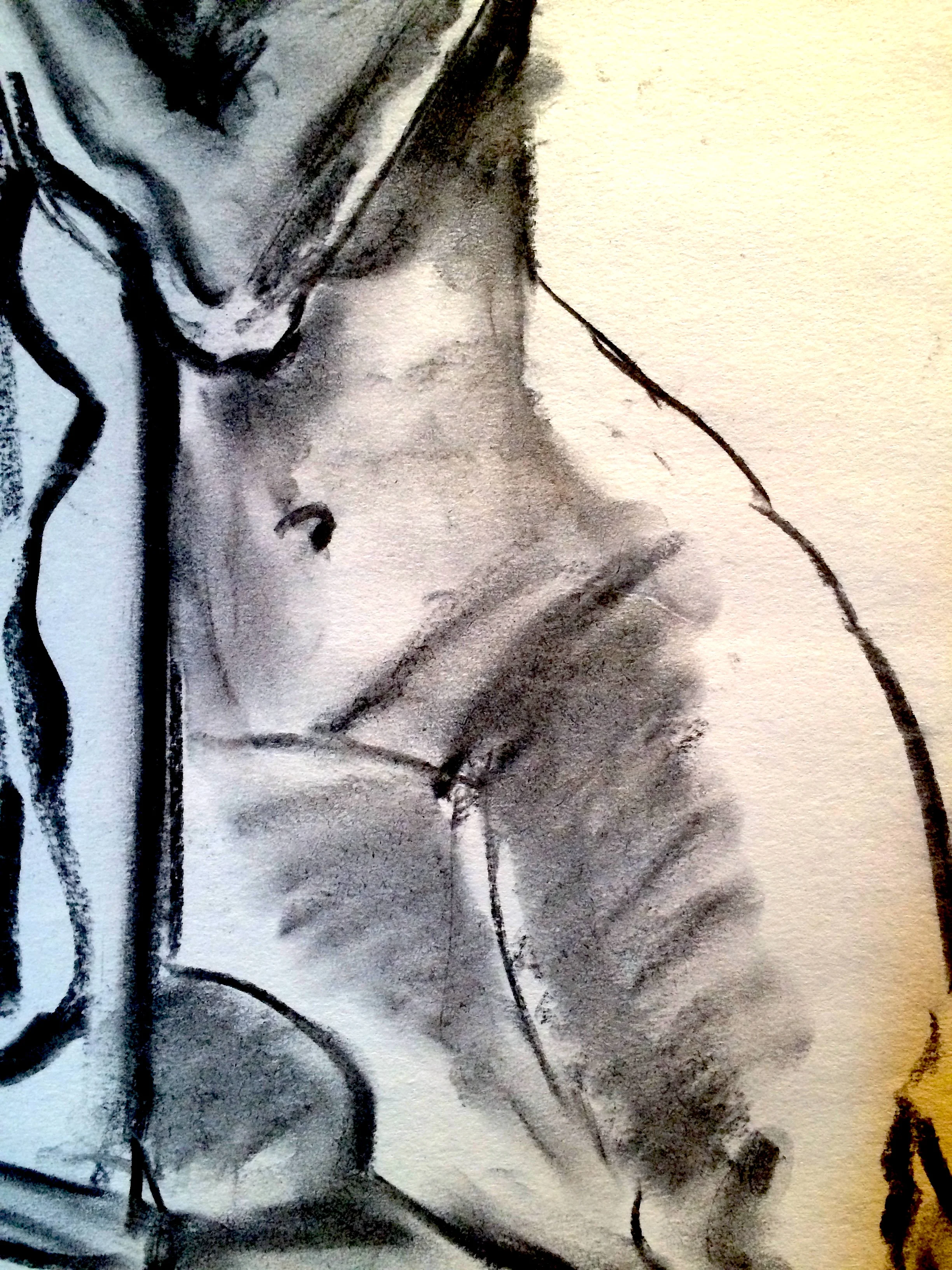 Nude, legs crossed (2016)