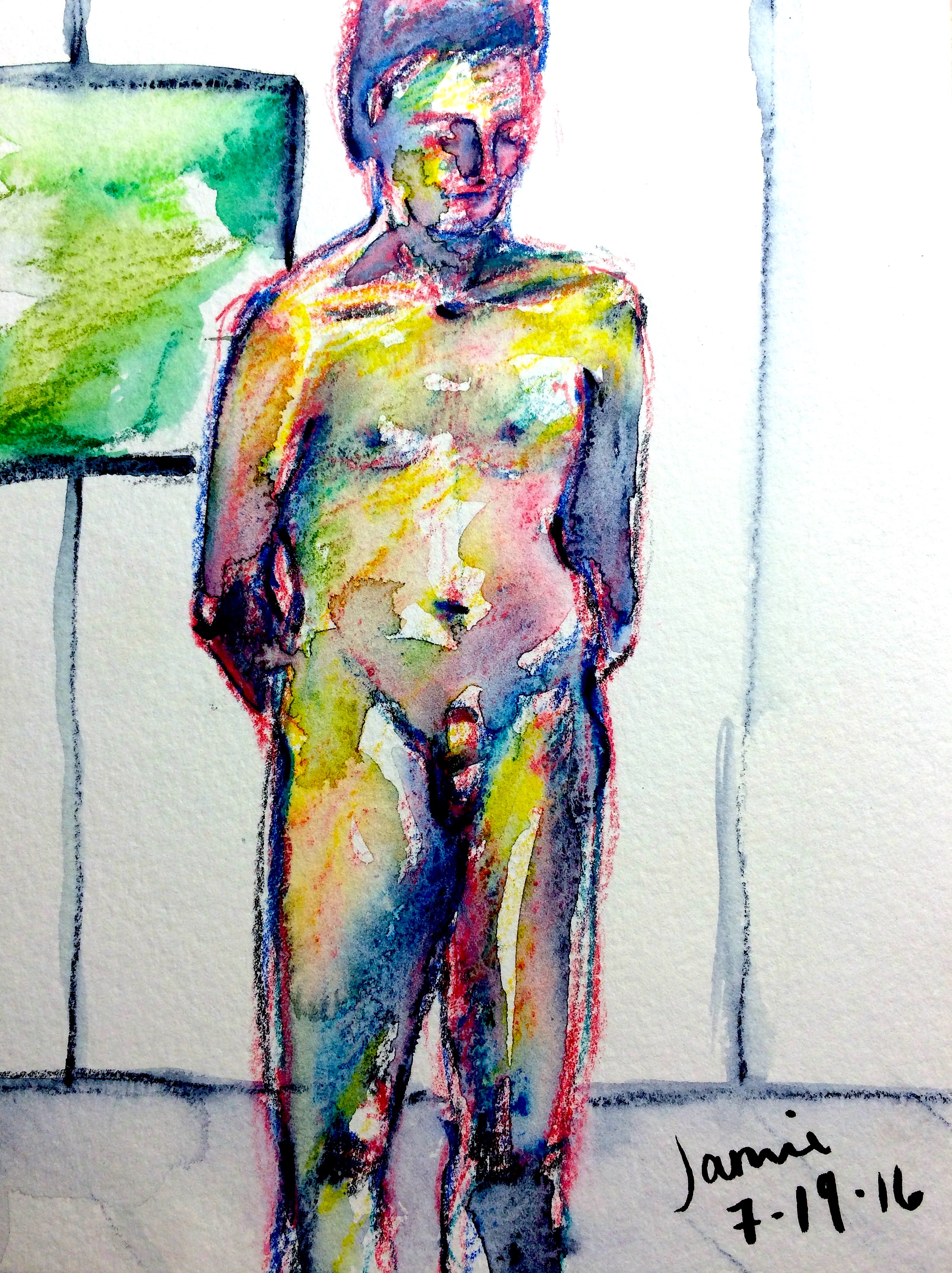 Nude in Yellows, Pinks (2016)
