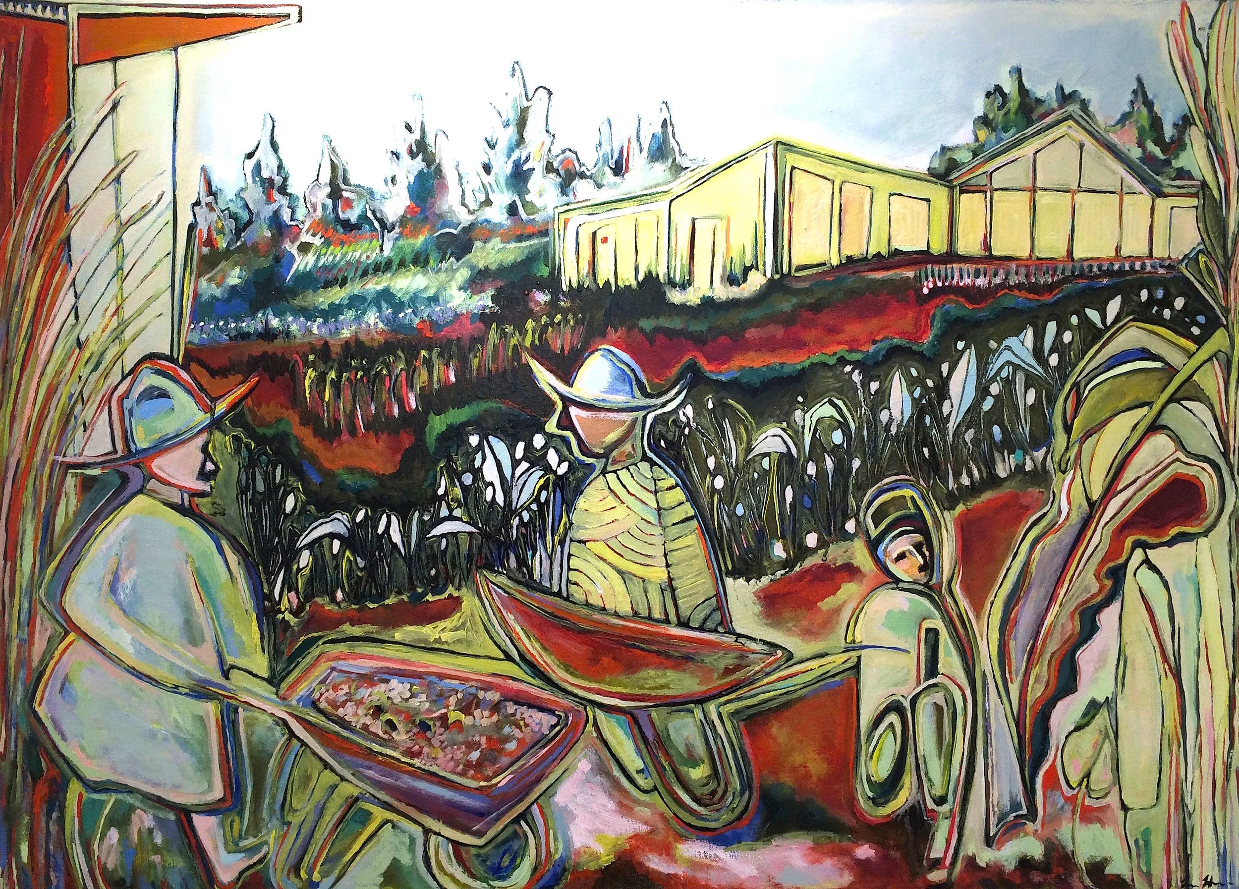 Bury the Body I (Harvest) • oil on canvas • 2016 • 26x36in