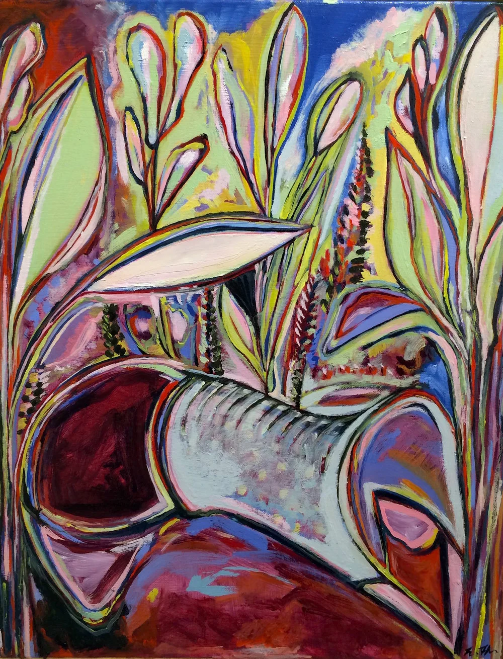 Bury the Body III (Copse) • oil on canvas • 2016 • 16x20in