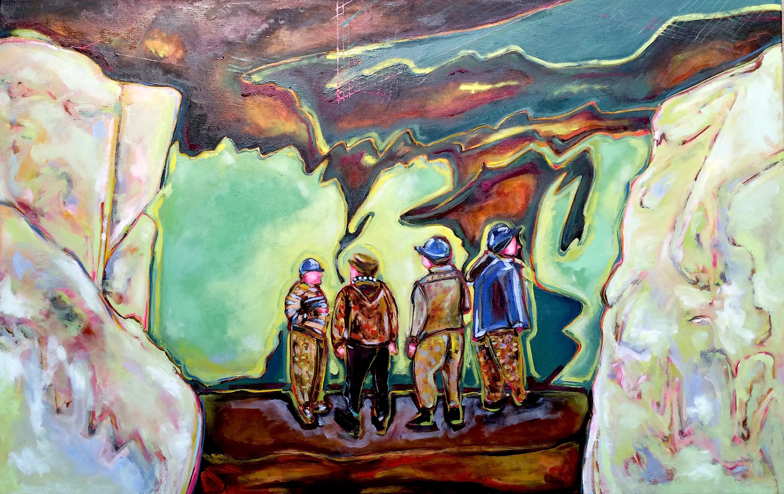 "The Treasure Hunters" • 2016 • oil on canvas • 36 x 56 inches