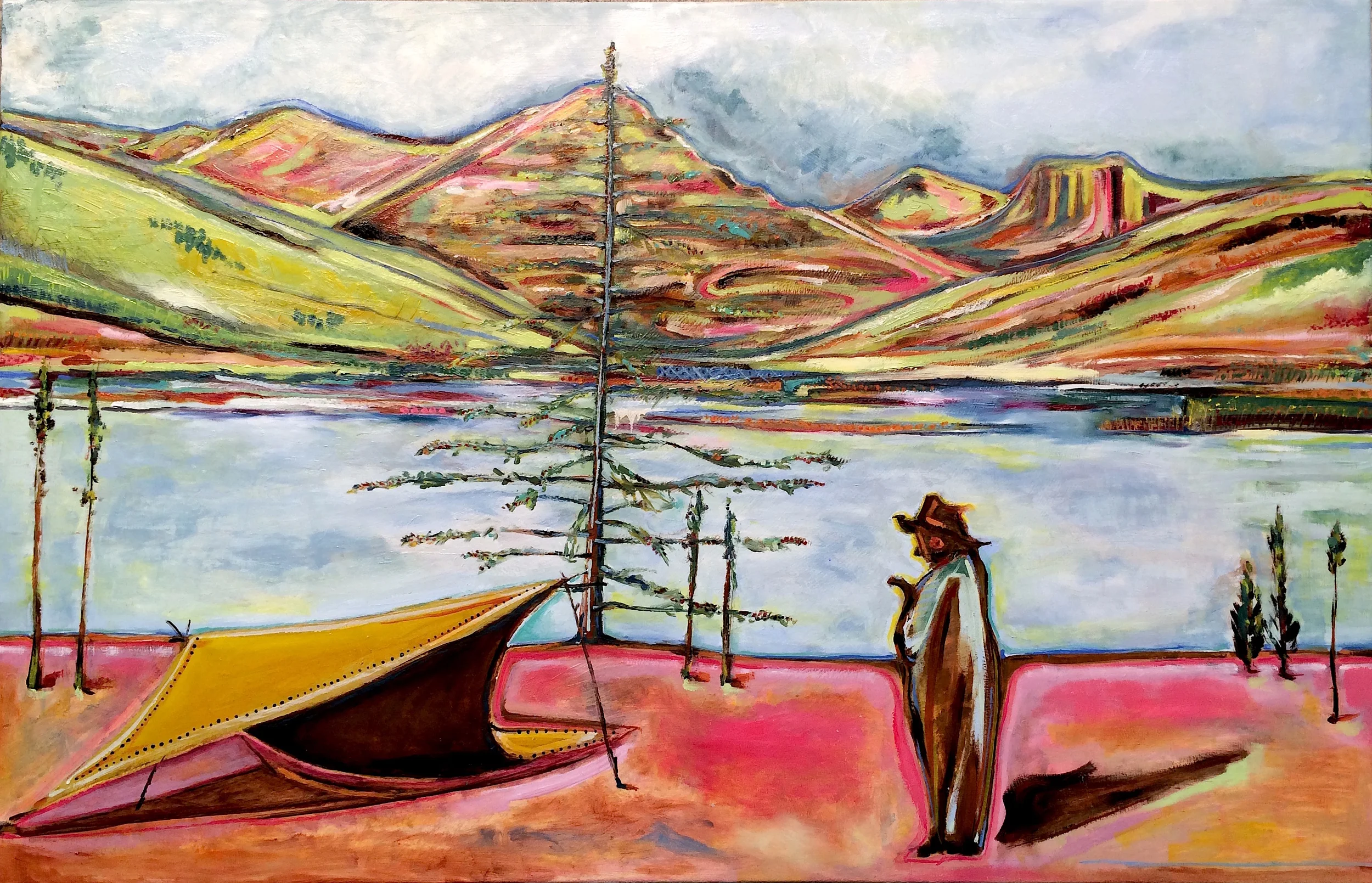 To find out what it's like • 2016 • oil on canvas • 36x56in • SOLD