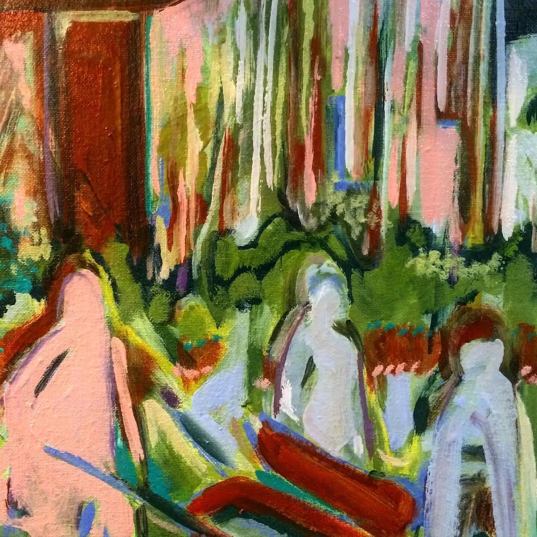 Bury the Body VII (Red House) • oil on board • 2016 • 11x14in
