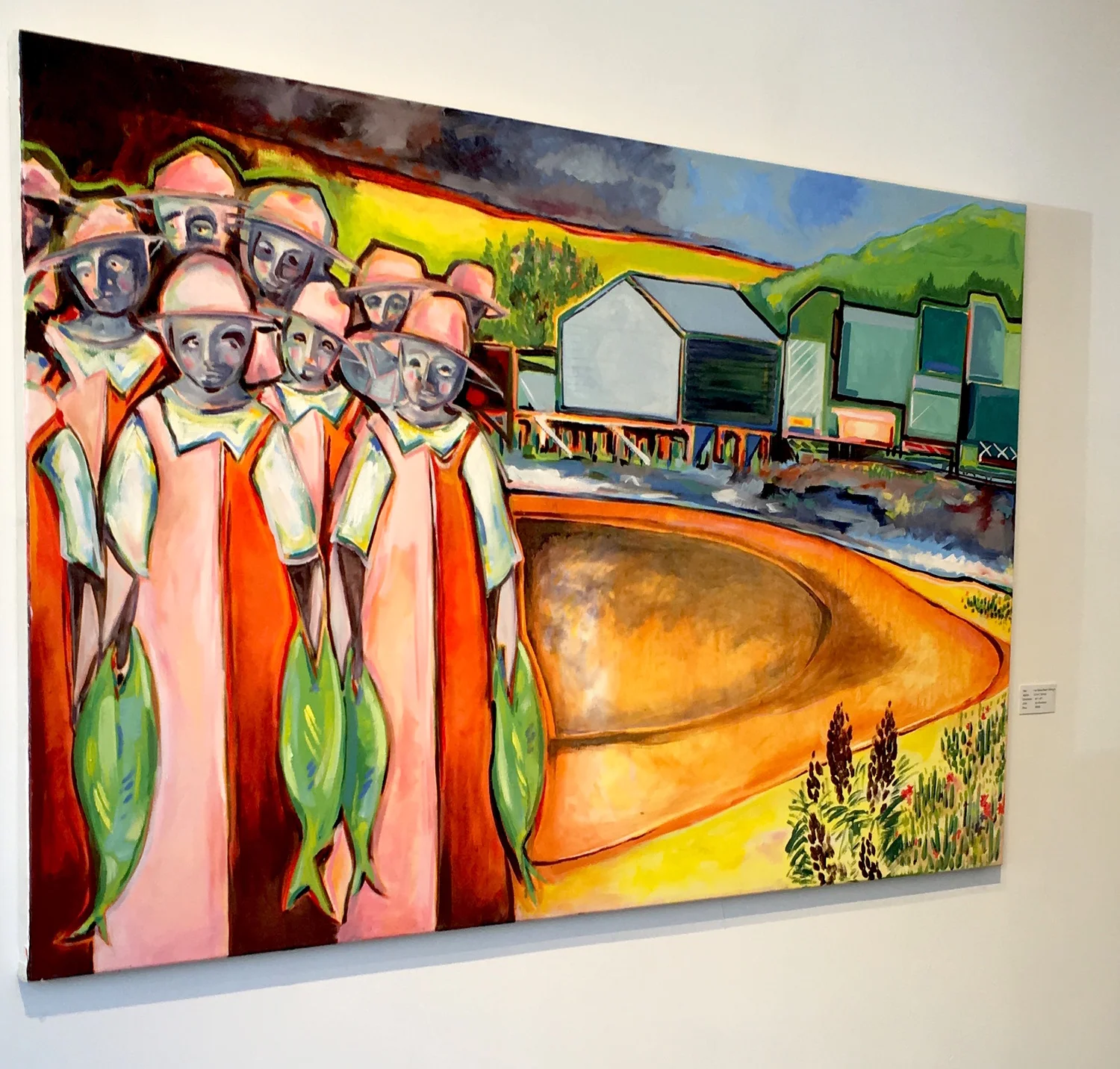 I've Never Been Fishing, 2 • 2016 • oil on canvas • 42x65in
