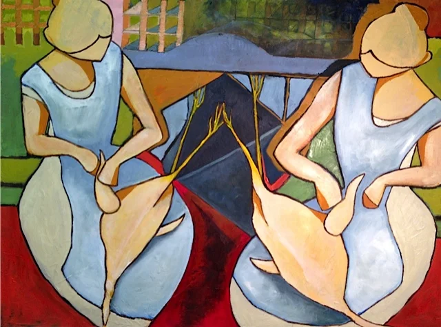 Pluckers, I • 2013 • oil on canvas • 39x48in • SOLD