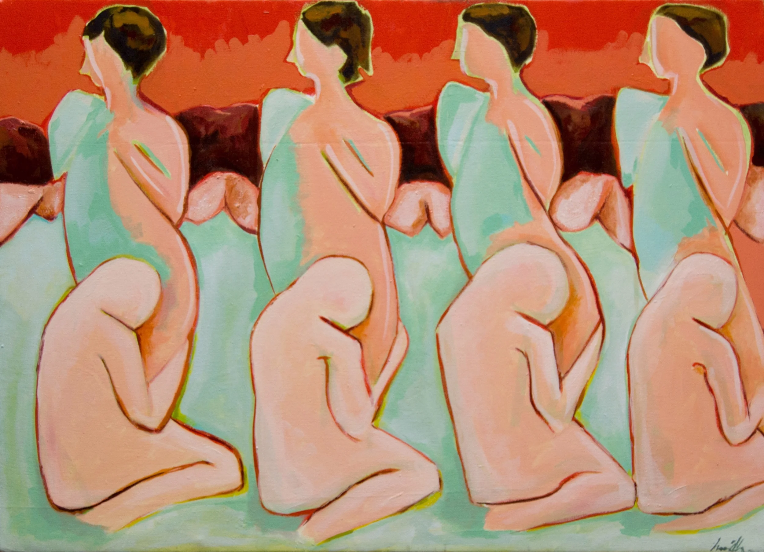 Man, Woman, Udders, II • 2015 • oil on canvas • 22x28in • SOLD