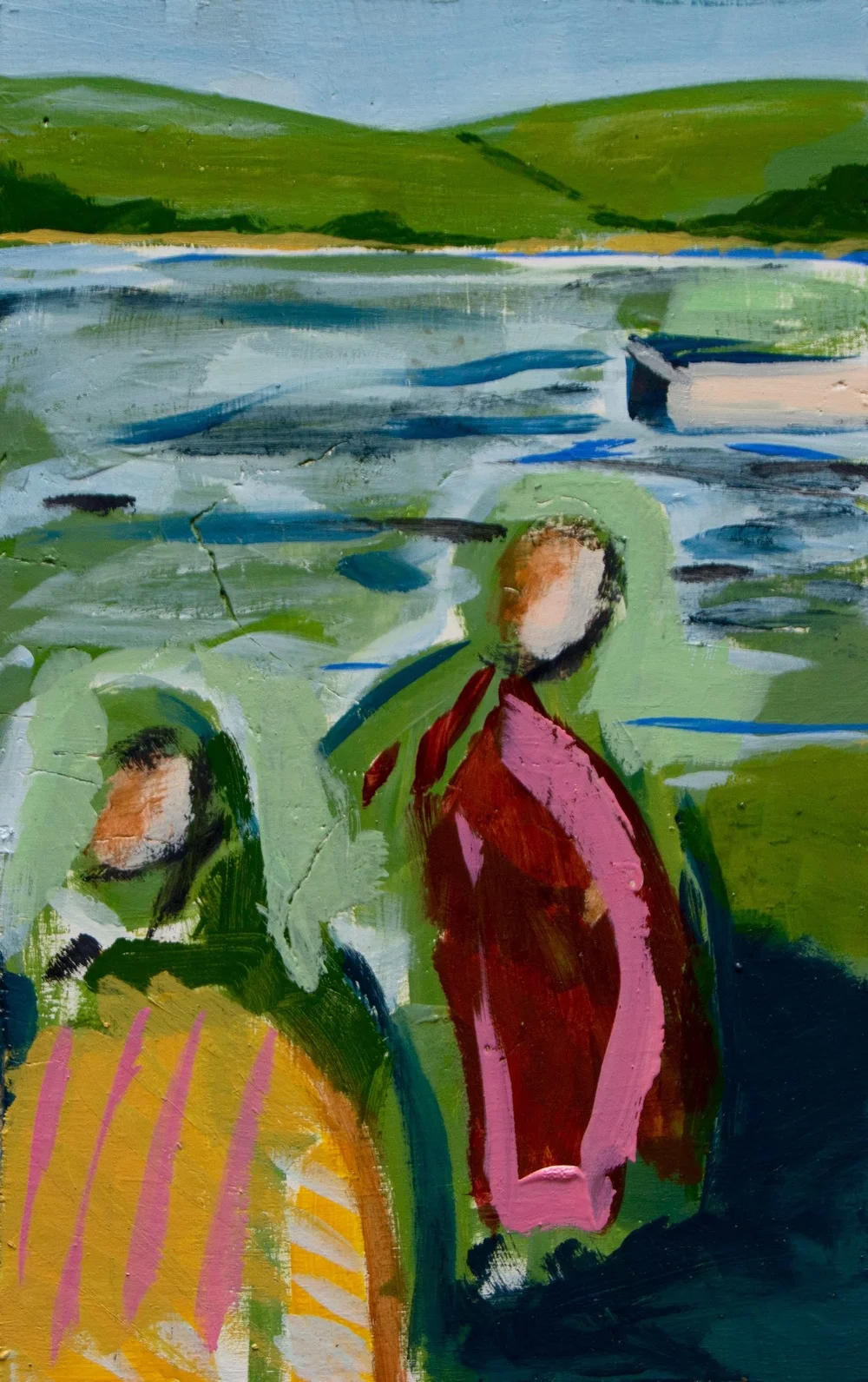 Two by the Bay • 2016 • oil on wood • 8x11in • SOLD
