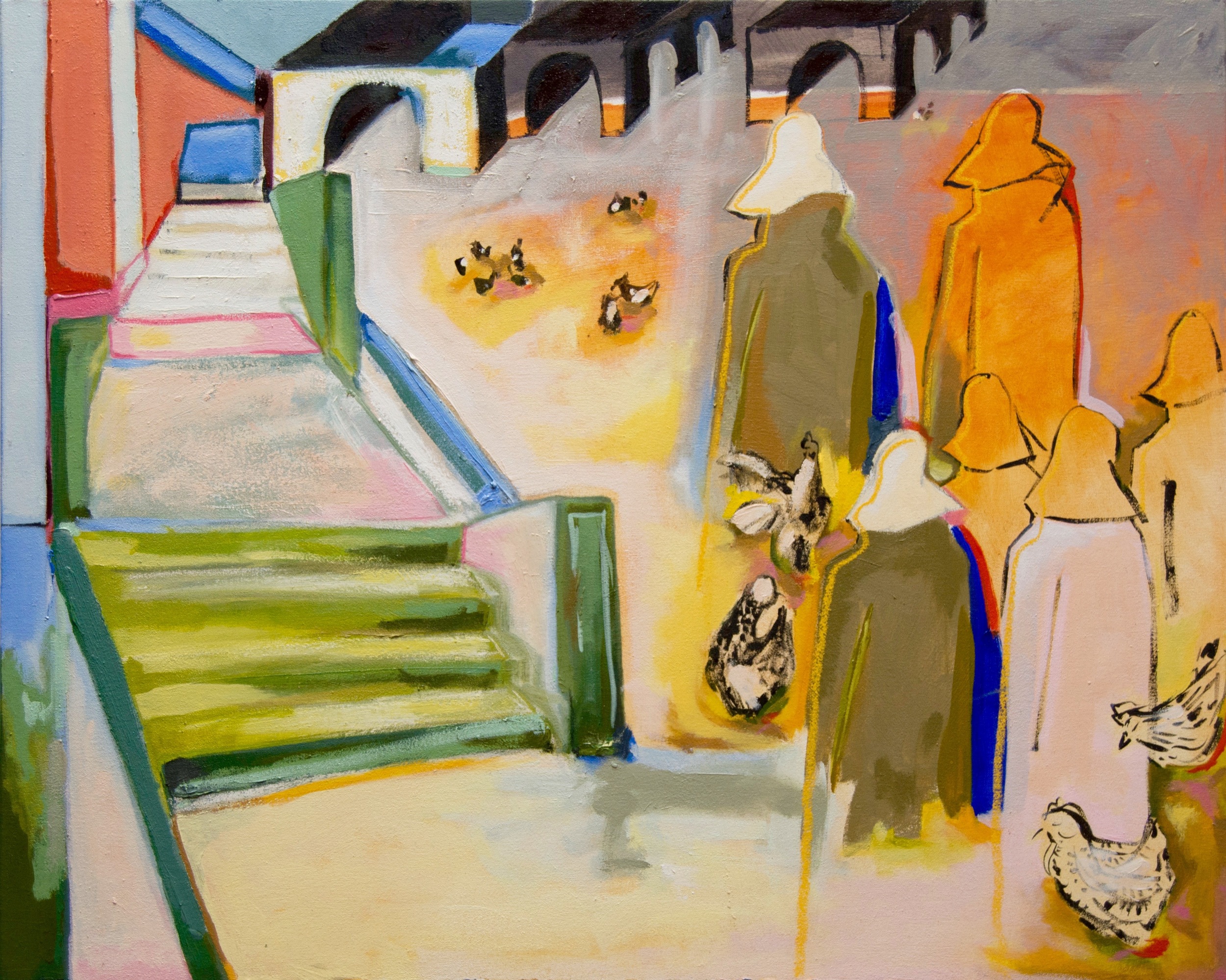 Morning at the Hen House • 2015 • oil on canvas • 28x35in