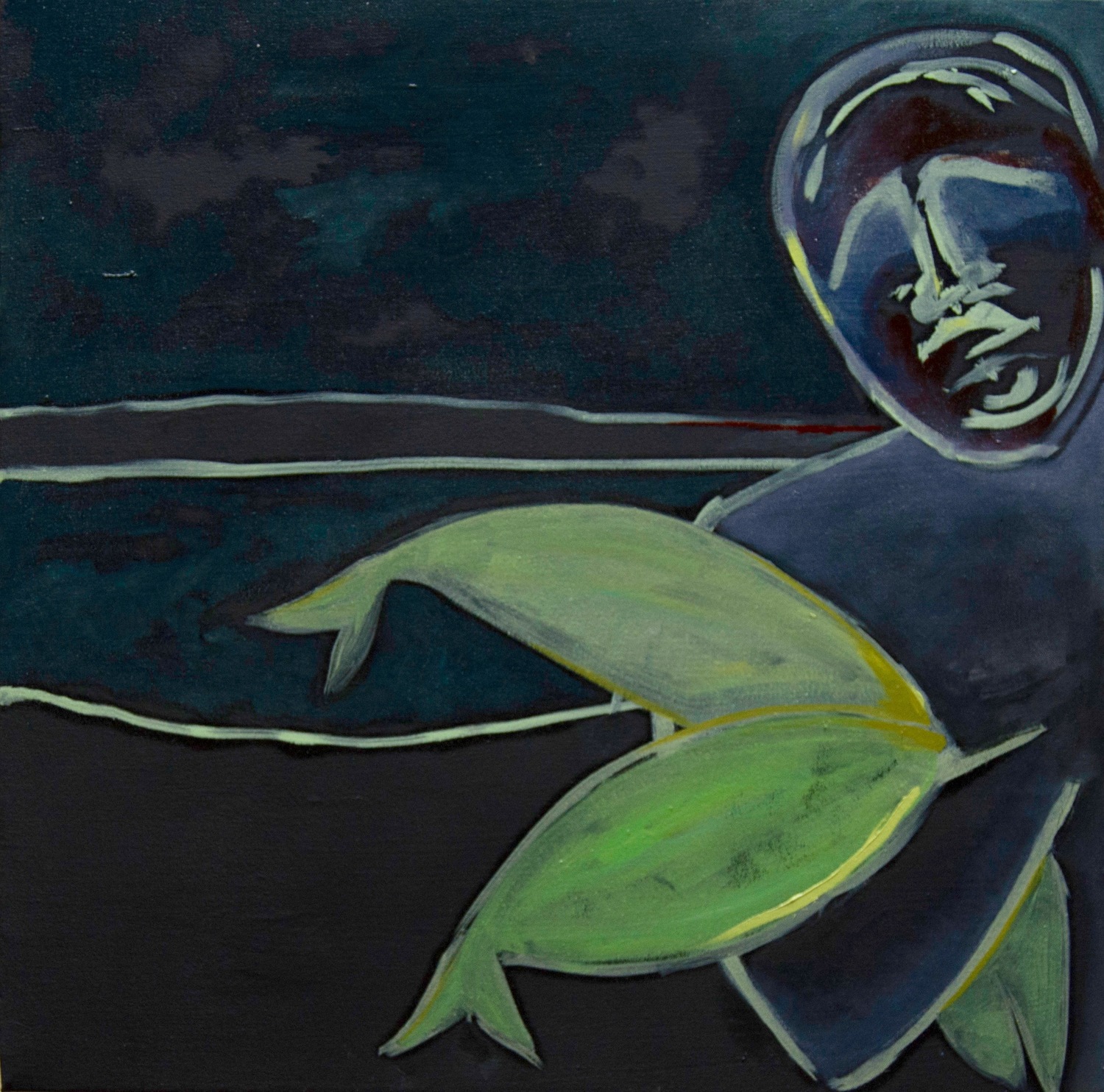 Night Fishing, 1 • 2016 • oil on canvas • 24x24in