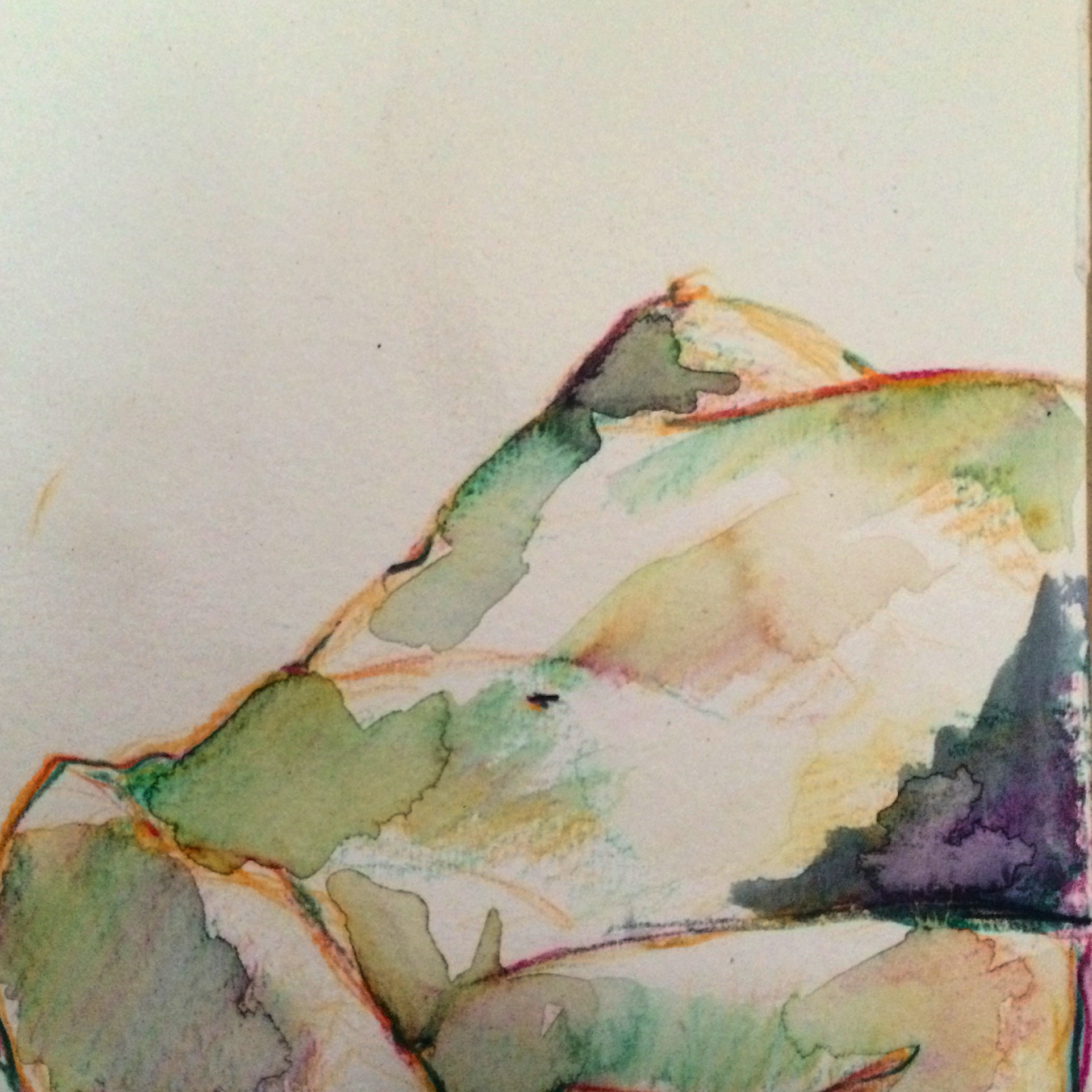 watercolor pencil on paper