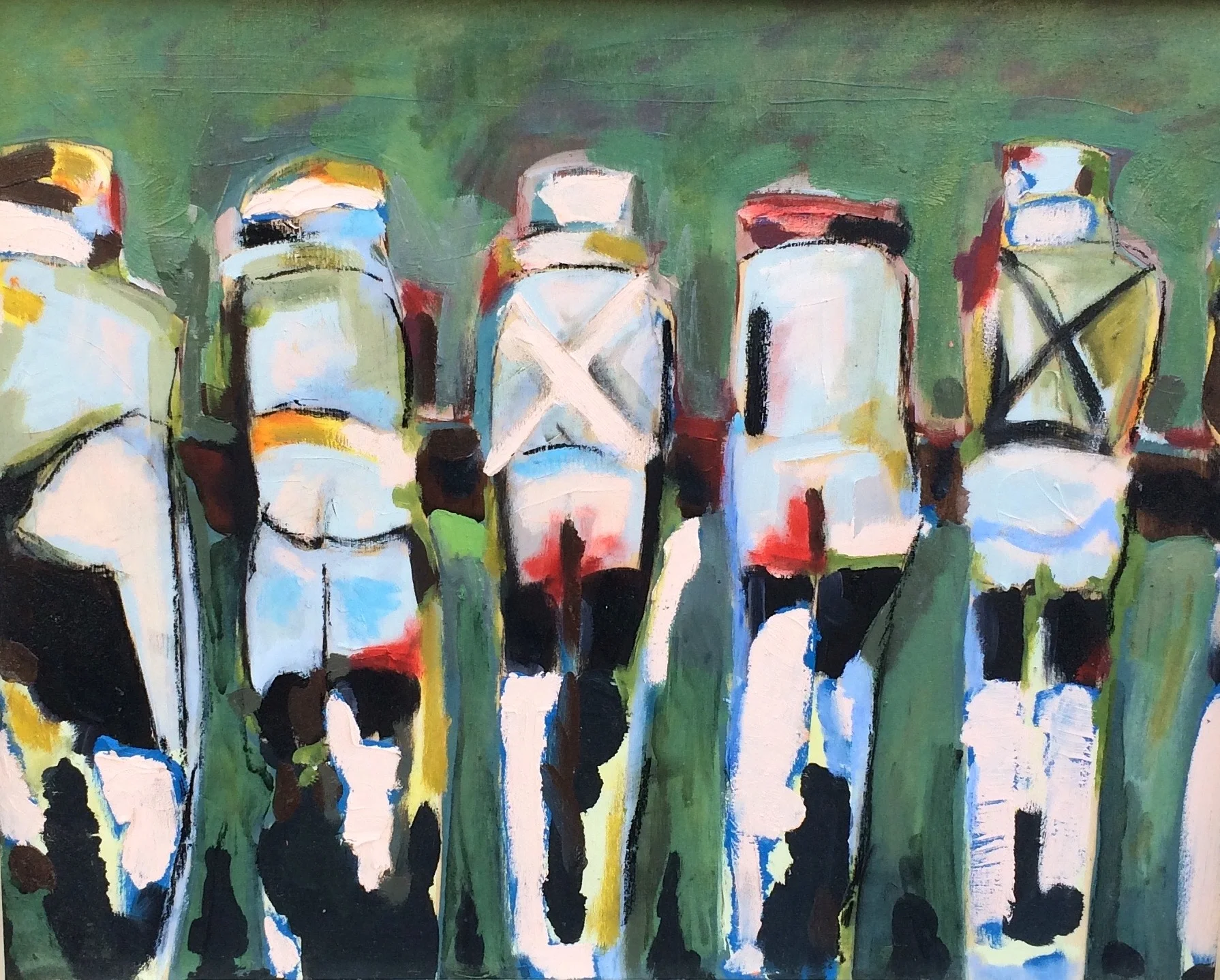 Oyster Sorters • 2014 • oil on wood • 20x16in • SOLD